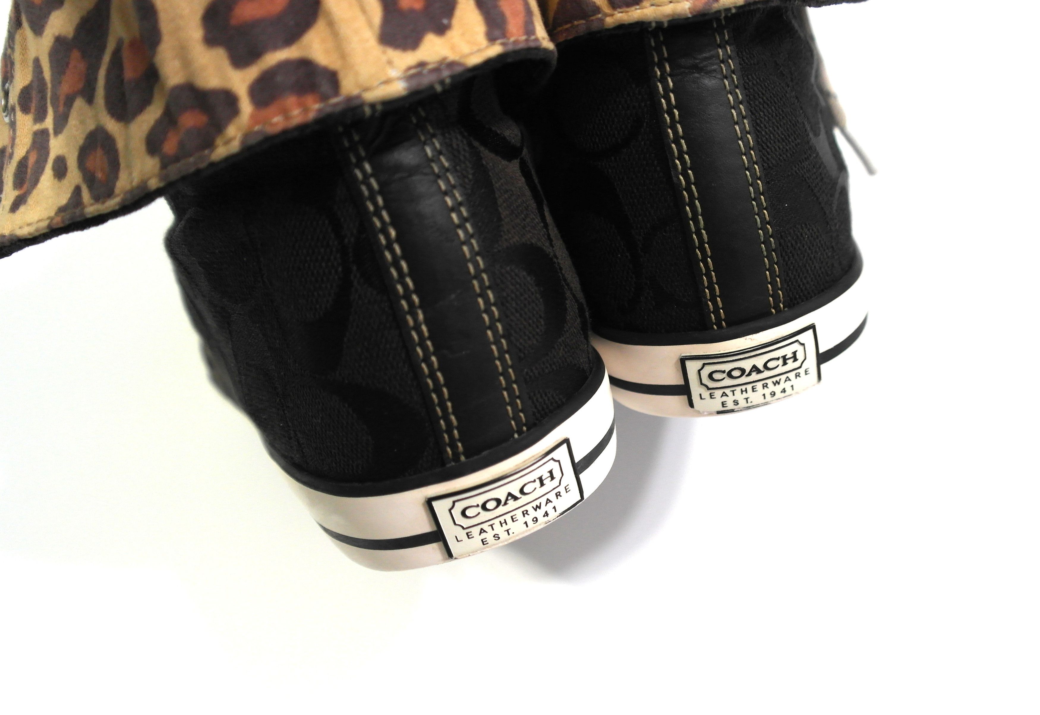 Coach Coach Canvas Sneakers Hi-Top Sz US 10 Size US 10 / EU 43 - 10 Thumbnail