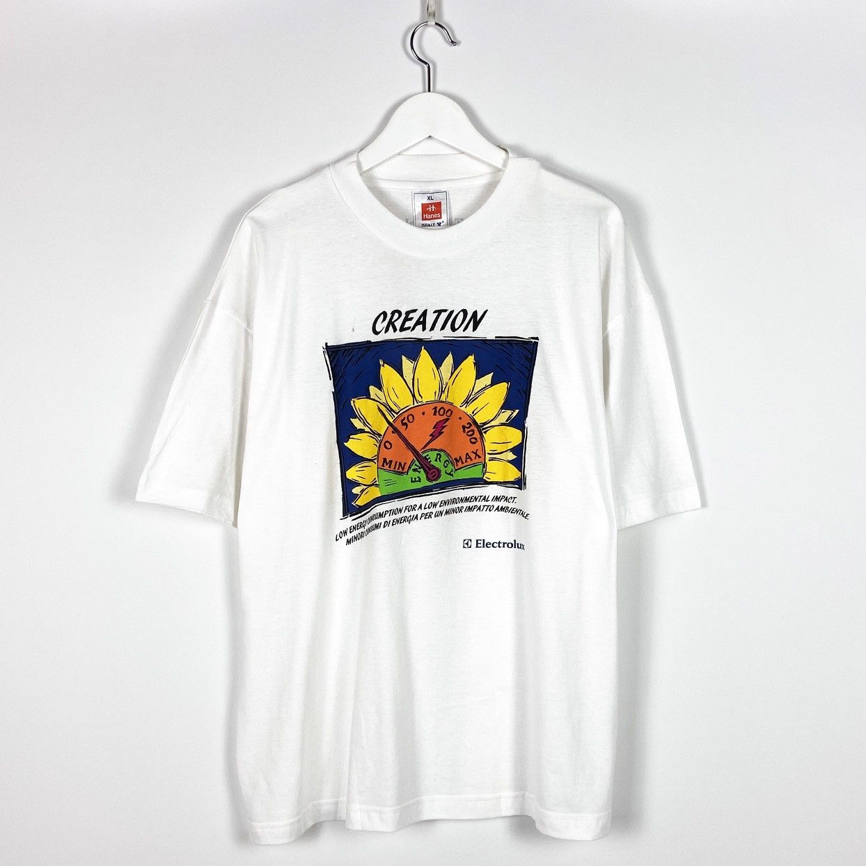 Arts & Science Vintage 90s Single Electrolux Creation Save the planet tee Size US XL / EU 56 / 4 - 1 Thumbnail