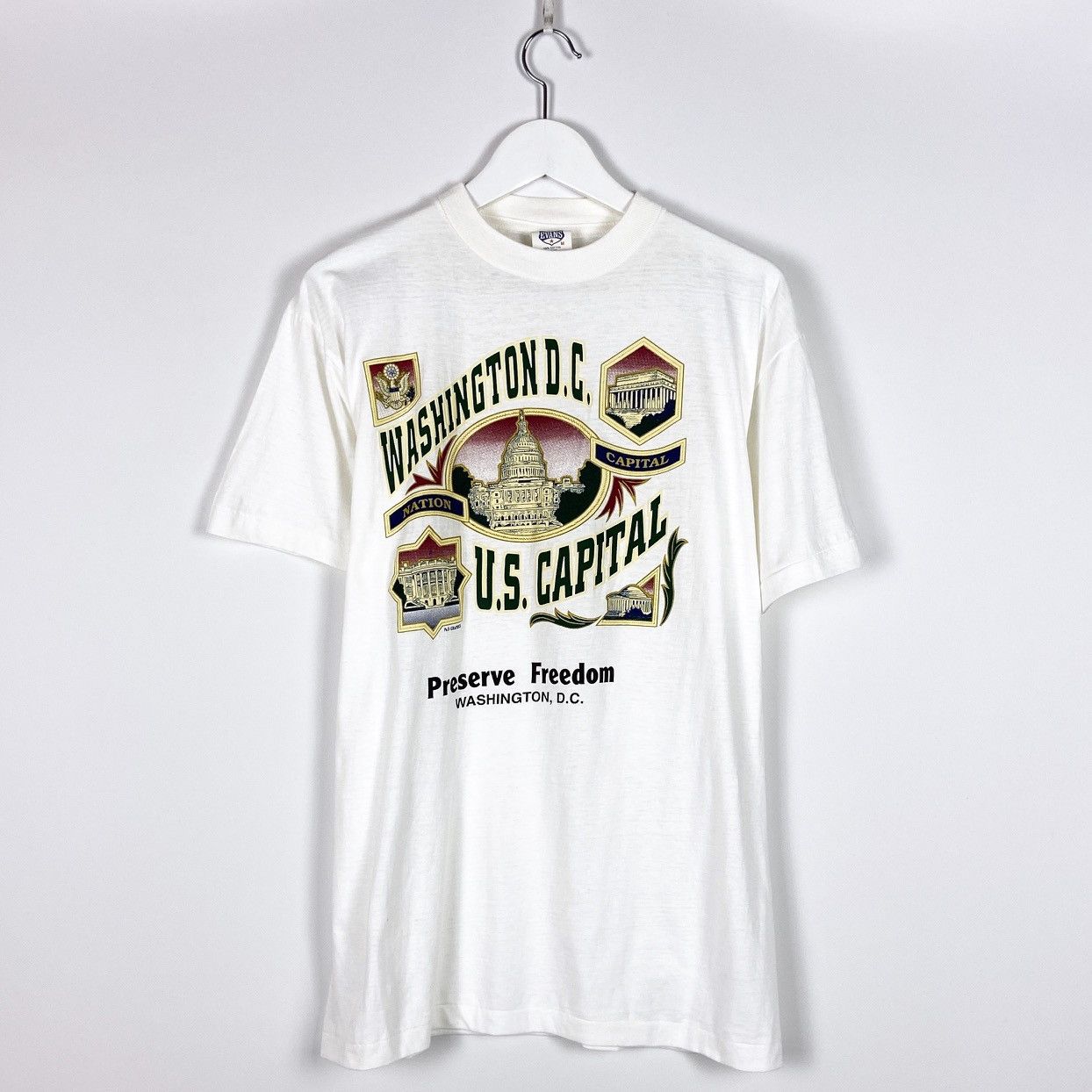 Vintage Vintage 90s Single Washington D.C. U.S Capital oversize tee Size US M / EU 48-50 / 2 - 1 Thumbnail