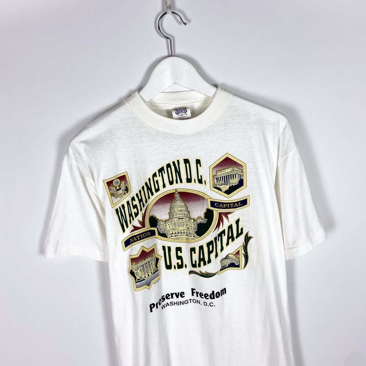 Vintage Vintage 90s Single Washington D.C. U.S Capital oversize tee Size US M / EU 48-50 / 2 - 2 Thumbnail