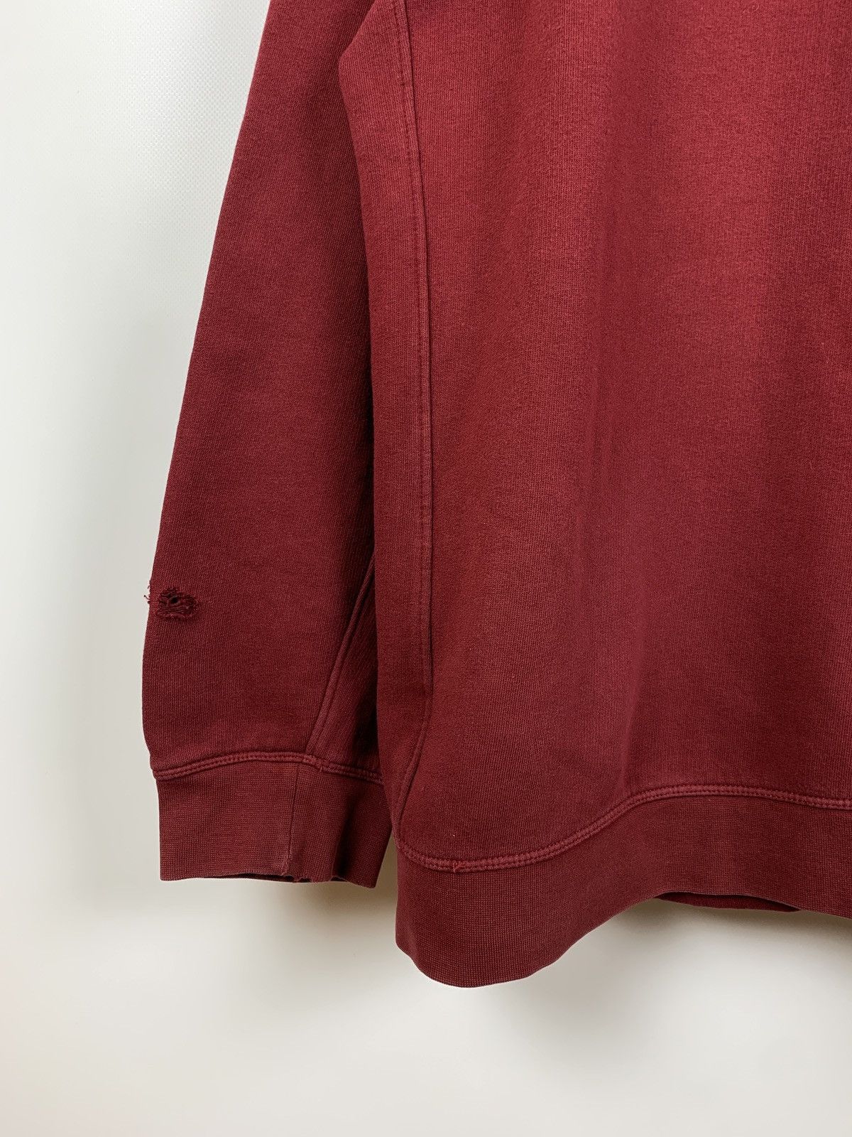 Nike 90s Vintage Nike ACG Distressed Burgundy Y2K Hoodie Size US L / EU 52-54 / 3 - 12 Thumbnail