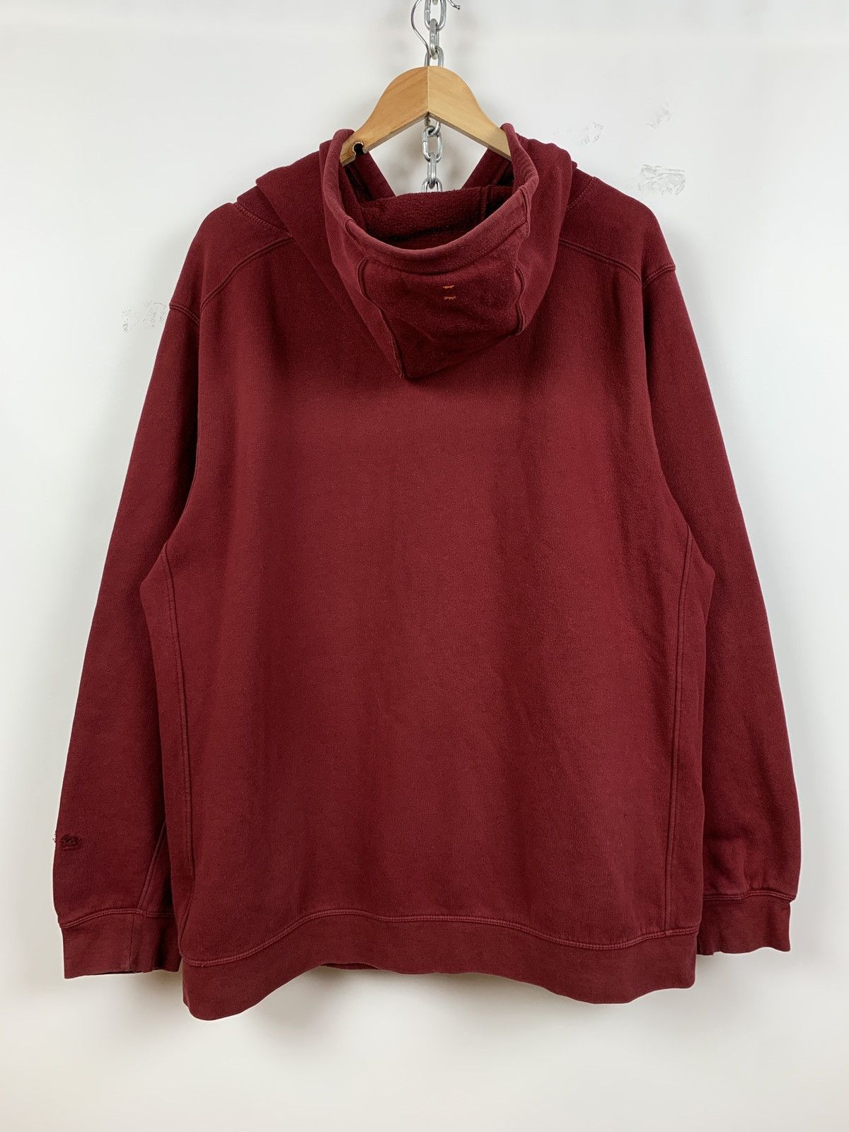 Nike 90s Vintage Nike ACG Distressed Burgundy Y2K Hoodie Size US L / EU 52-54 / 3 - 2 Thumbnail