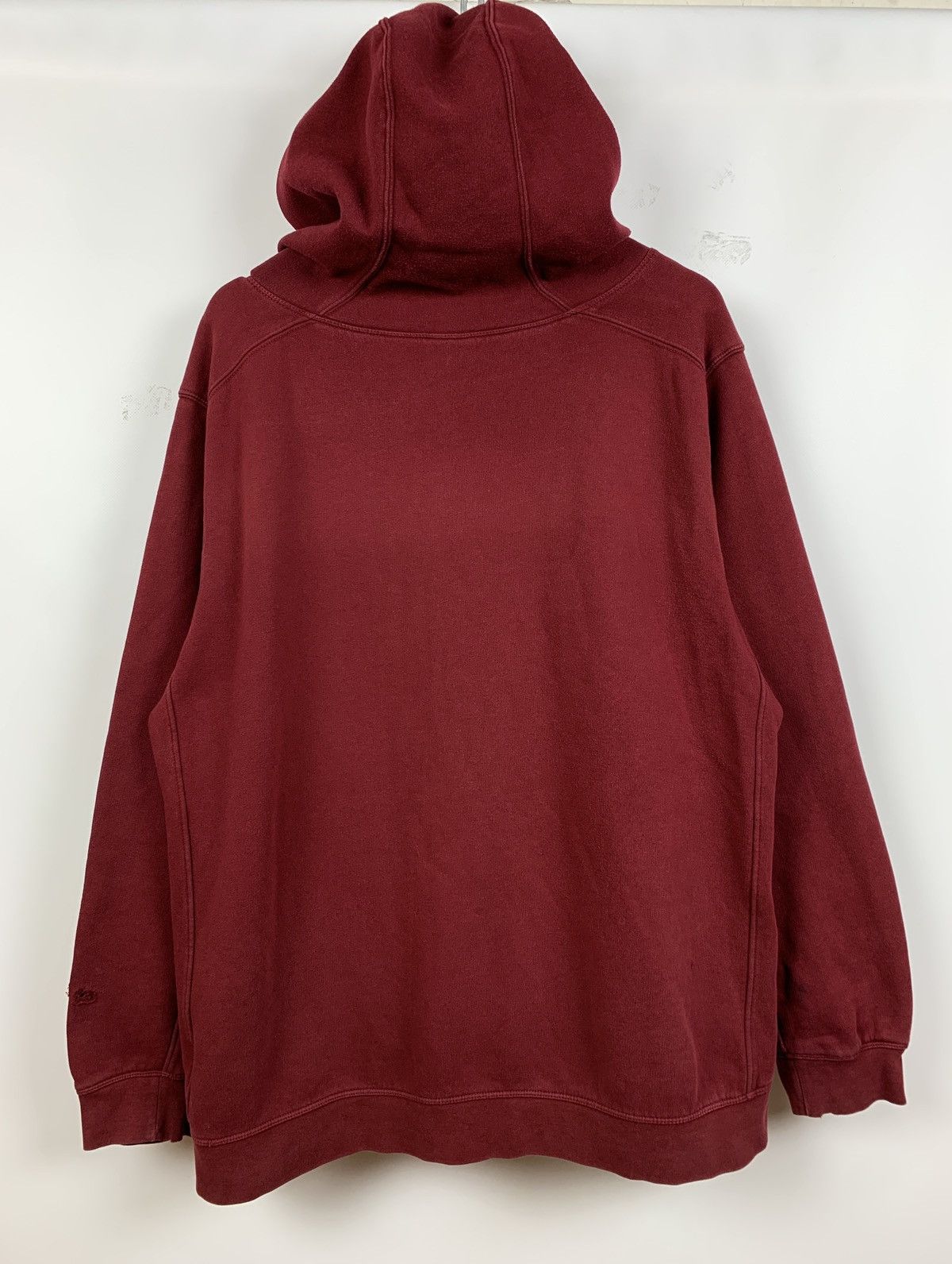 Nike 90s Vintage Nike ACG Distressed Burgundy Y2K Hoodie Size US L / EU 52-54 / 3 - 11 Thumbnail