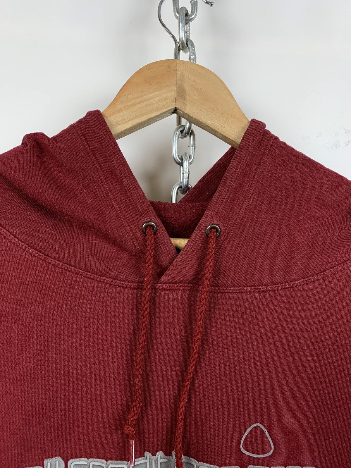 Nike 90s Vintage Nike ACG Distressed Burgundy Y2K Hoodie Size US L / EU 52-54 / 3 - 6 Thumbnail
