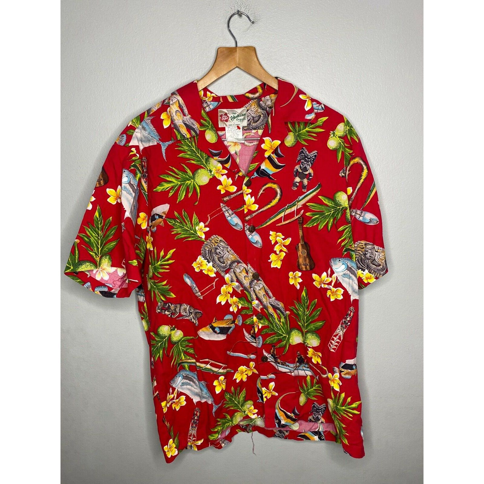 Reyn Spooner Vintage The Hawaiian Original Floral Shirt Size Large Rare ...