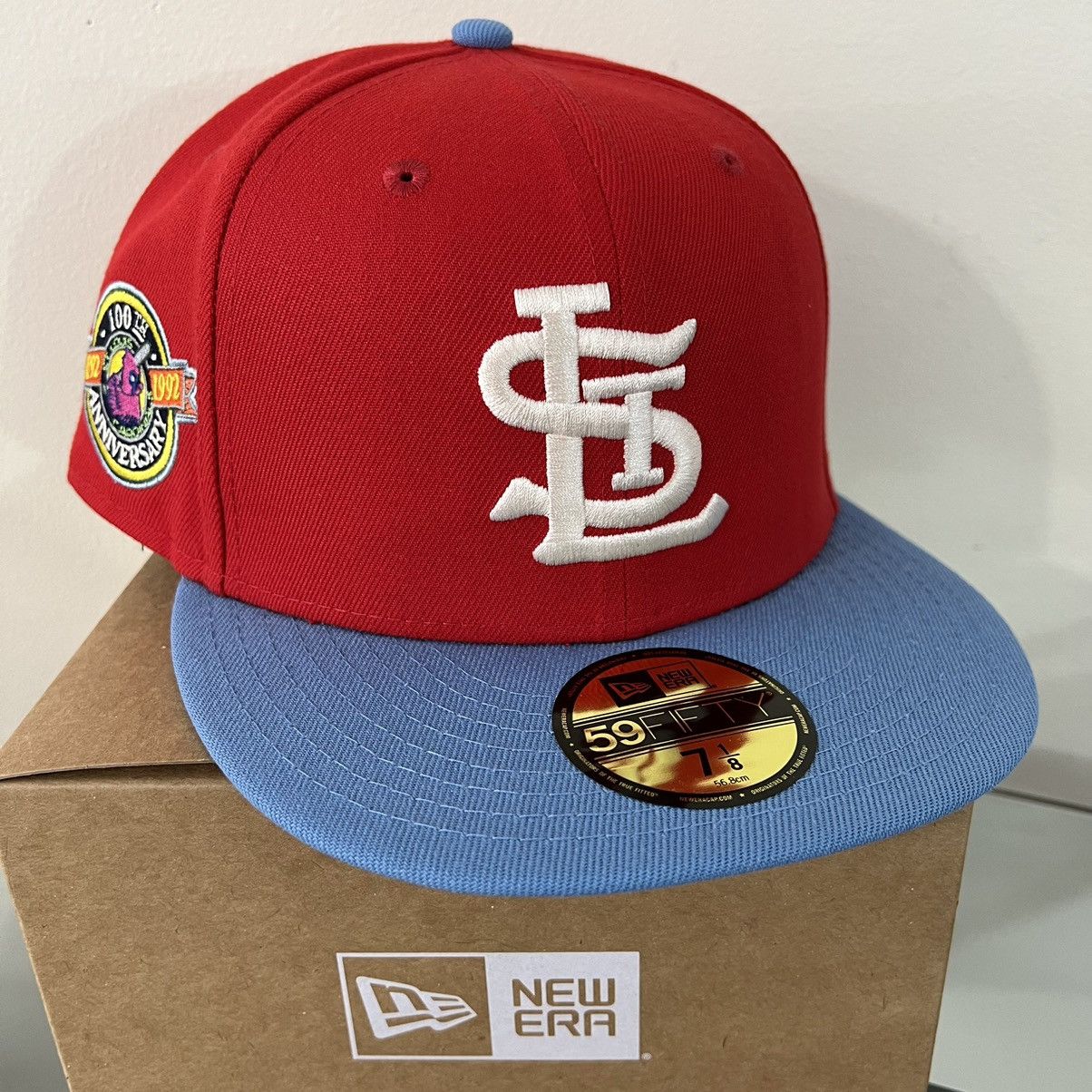 7 1/8 MyFitteds St. Louis Cardinals Munger Moss Red Blue