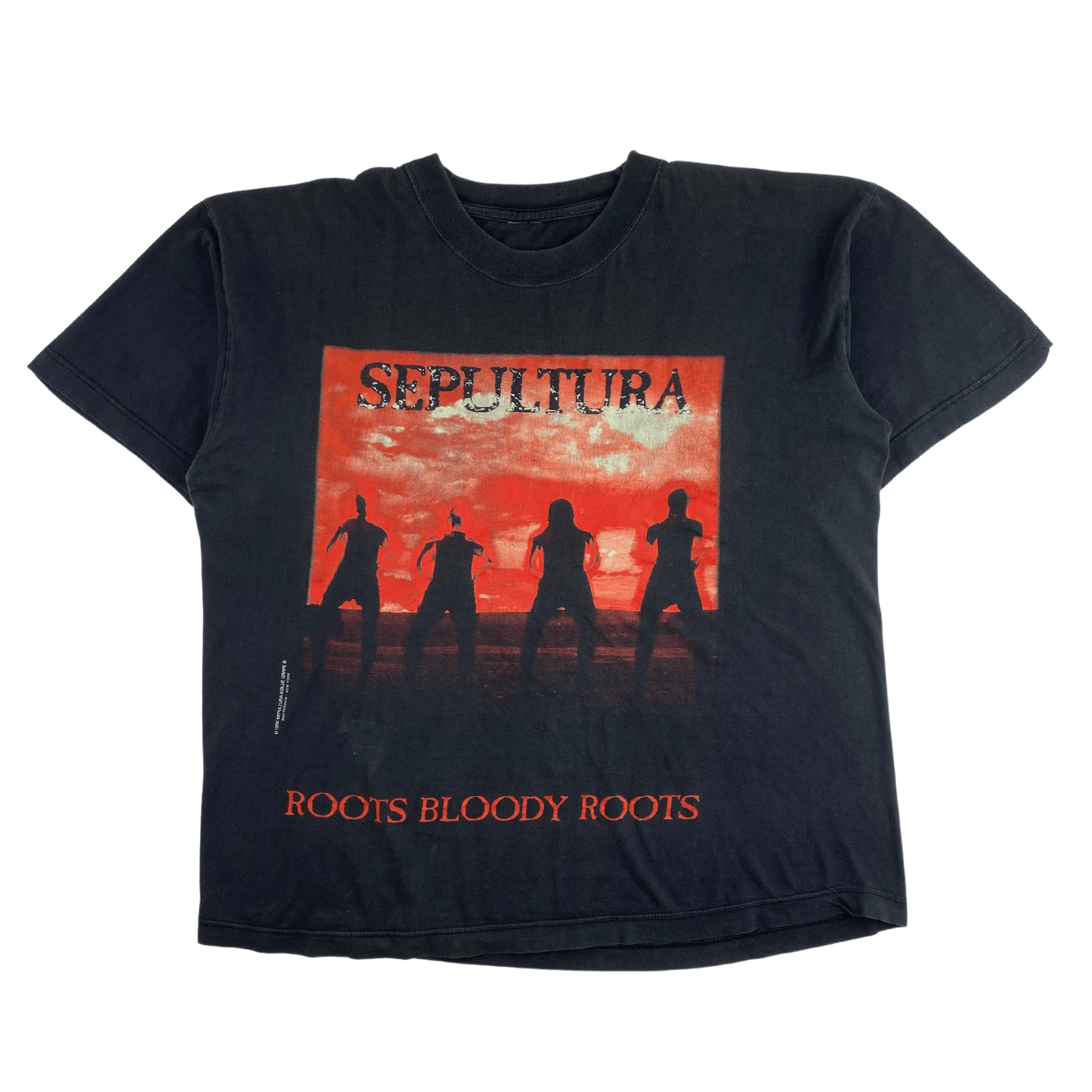 Band Tees × Vintage Sepultura 1996 Roots Bloody Roots T-Shirt Size US XL / EU 56 / 4 - 3 Thumbnail