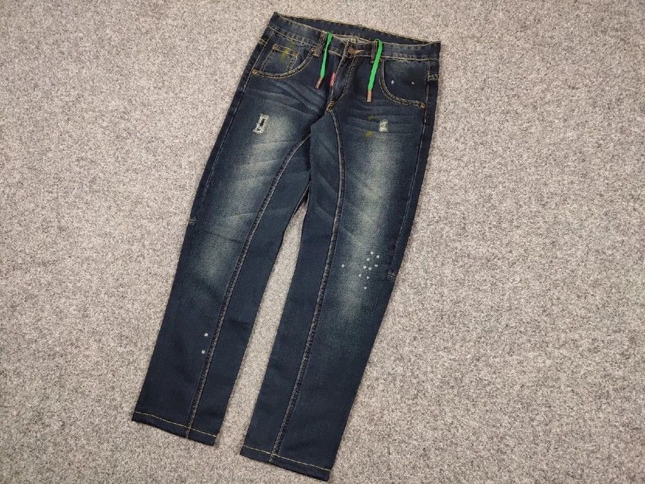 Dsquared2 Authentic Dsquared2 Asymmetric Jeans Distressed Blue Denim Size US 30 / EU 46 - 2 Thumbnail