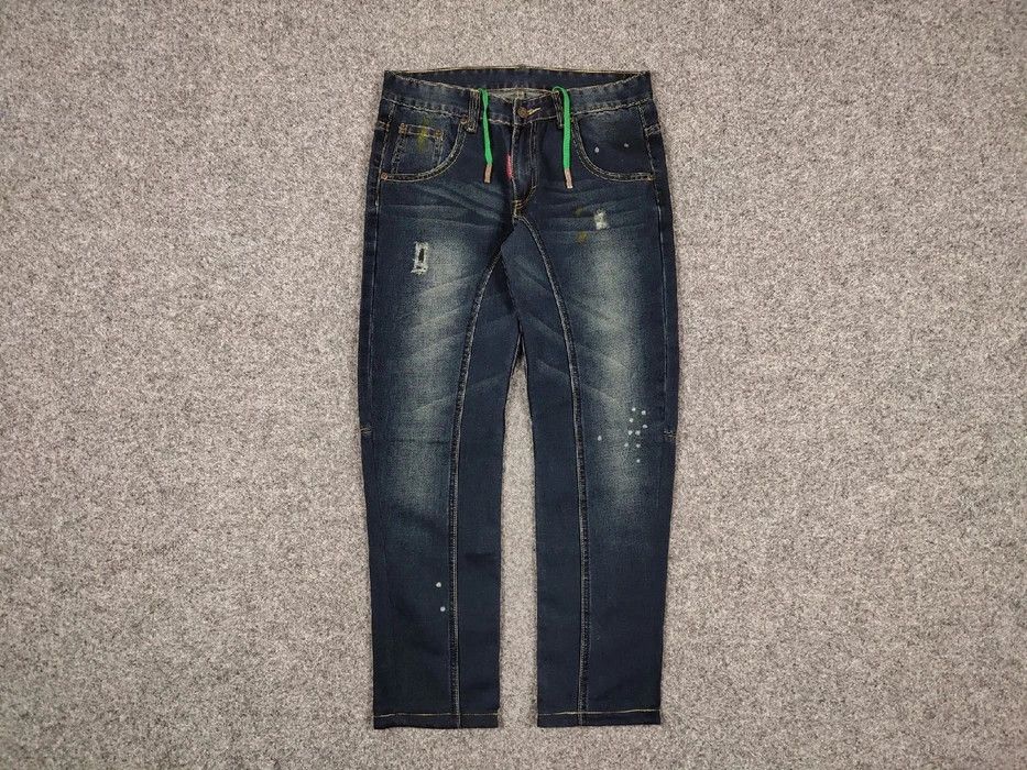 Dsquared2 Authentic Dsquared2 Asymmetric Jeans Distressed Blue Denim Size US 30 / EU 46 - 1 Thumbnail