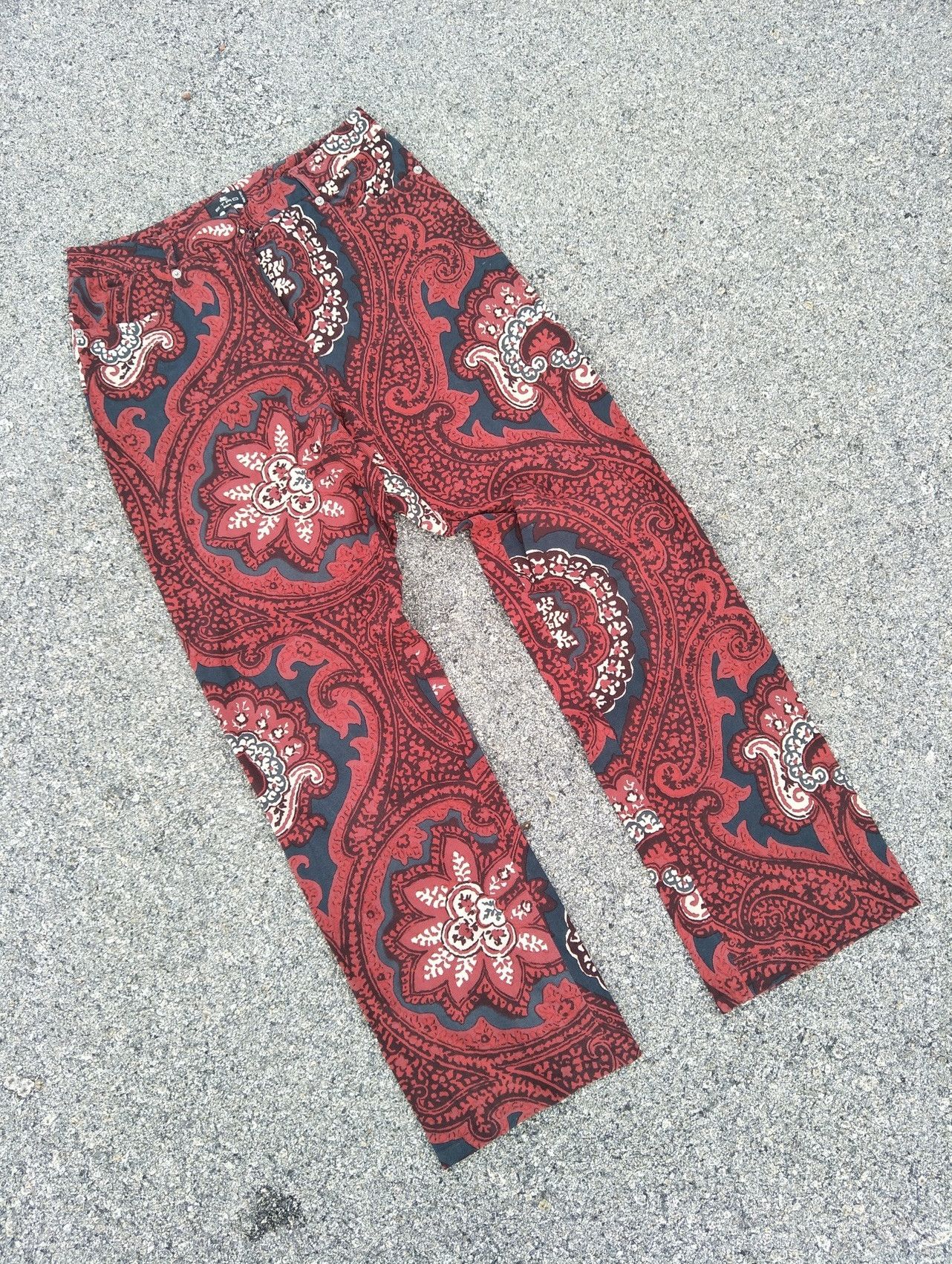 Etro Vintage ETRO Brand Italian Designer Bandana Overprint Sz 30 Size US 30 / EU 46 - 2 Thumbnail