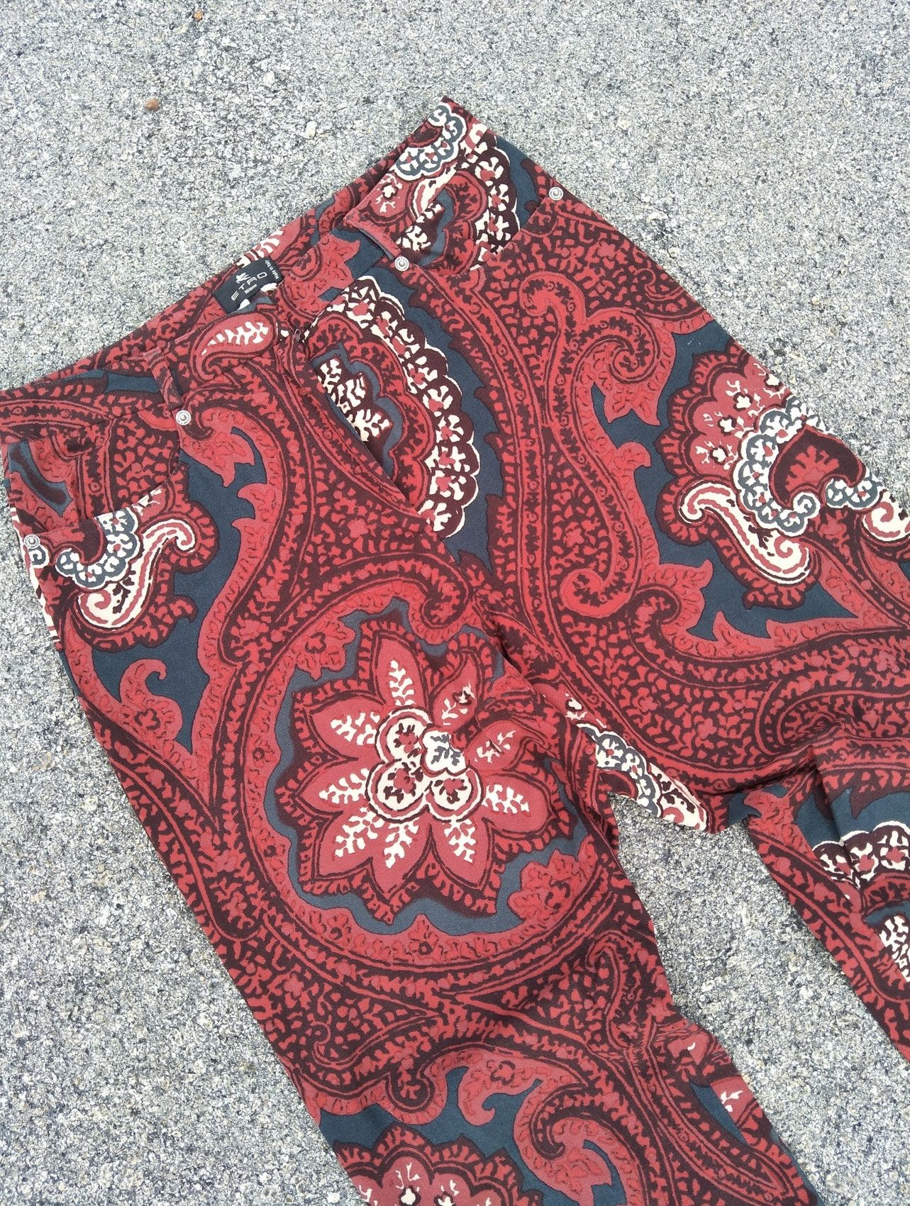 Etro Vintage ETRO Brand Italian Designer Bandana Overprint Sz 30 Size US 30 / EU 46 - 3 Thumbnail