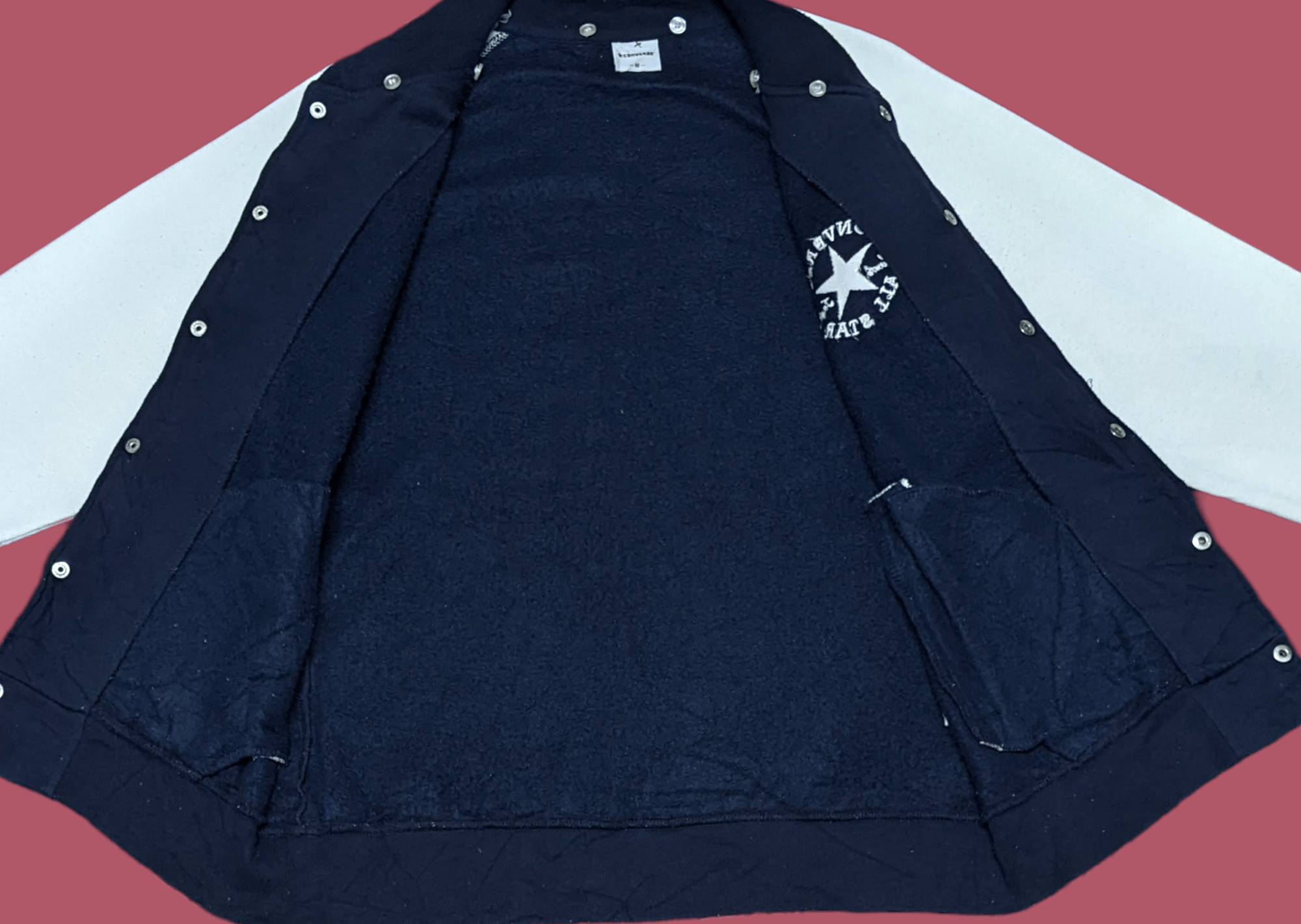 Converse × Vintage Vintage Converse Chuck Taylor Embroidered Varsity Jacket Size US M / EU 48-50 / 2 - 7 Thumbnail