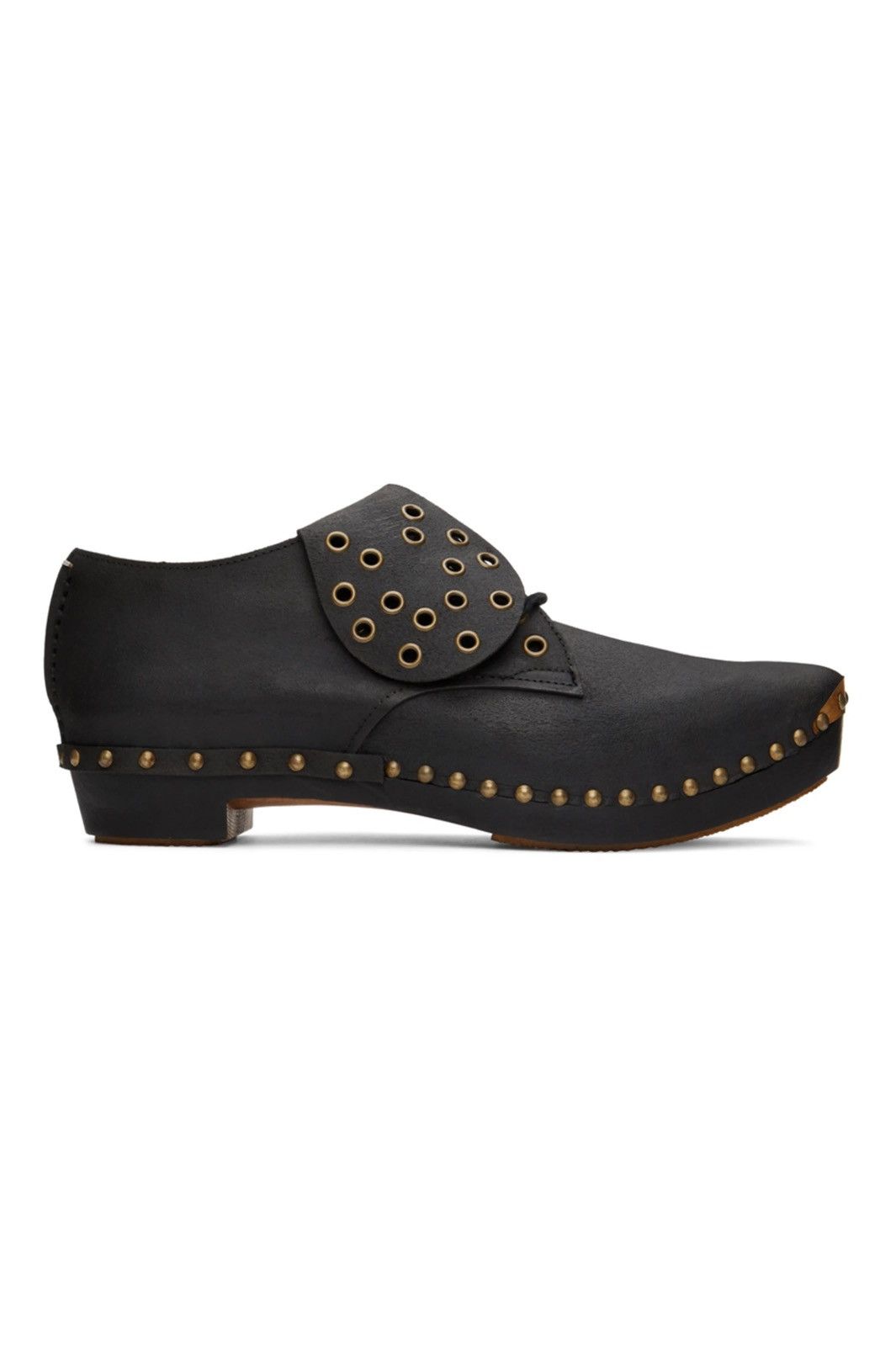 Maison Margiela Worn Once, Black Metal Toe Derbys Size US 12 / EU 45 - 2 Thumbnail