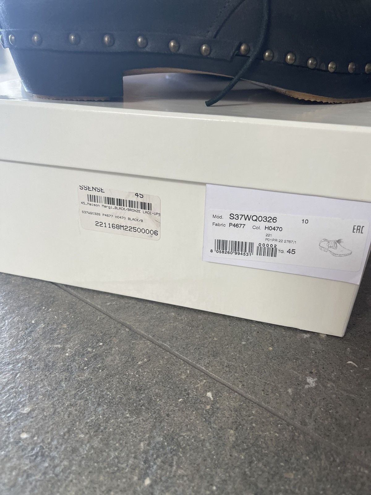 Maison Margiela Worn Once, Black Metal Toe Derbys Size US 12 / EU 45 - 17 Thumbnail