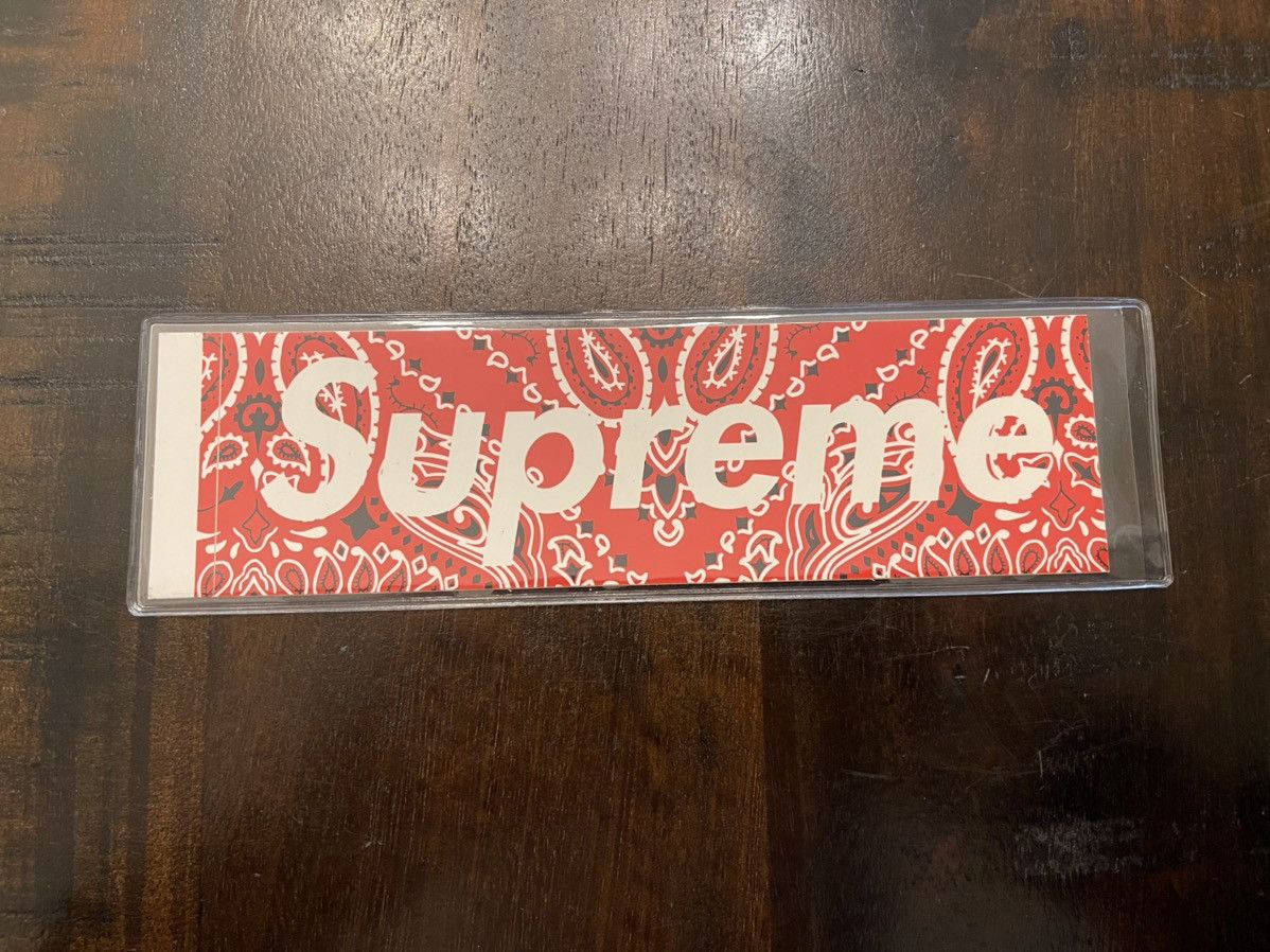 Supreme Supreme paisley box logo sticker set | Grailed