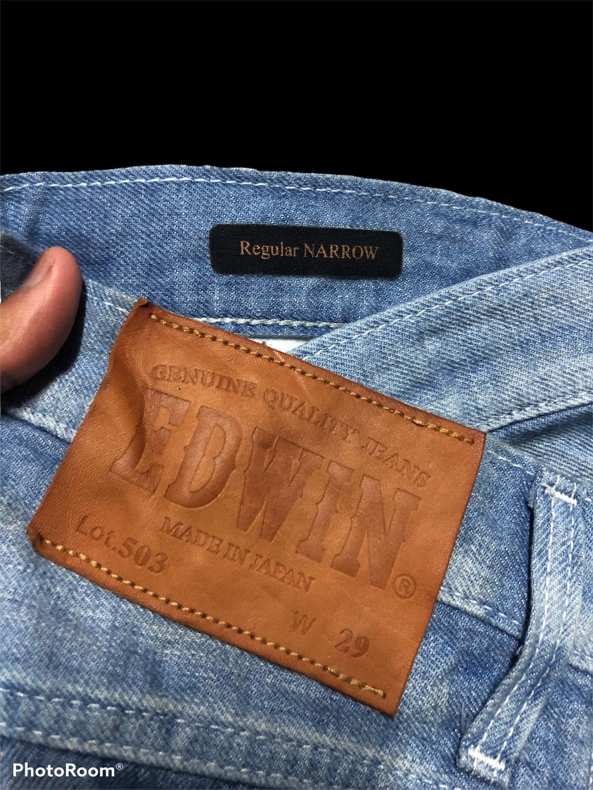 Edwin × Japanese Brand EDWIN WASHED BLUE SOFT DENIM Size US 30 / EU 46 - 3 Thumbnail