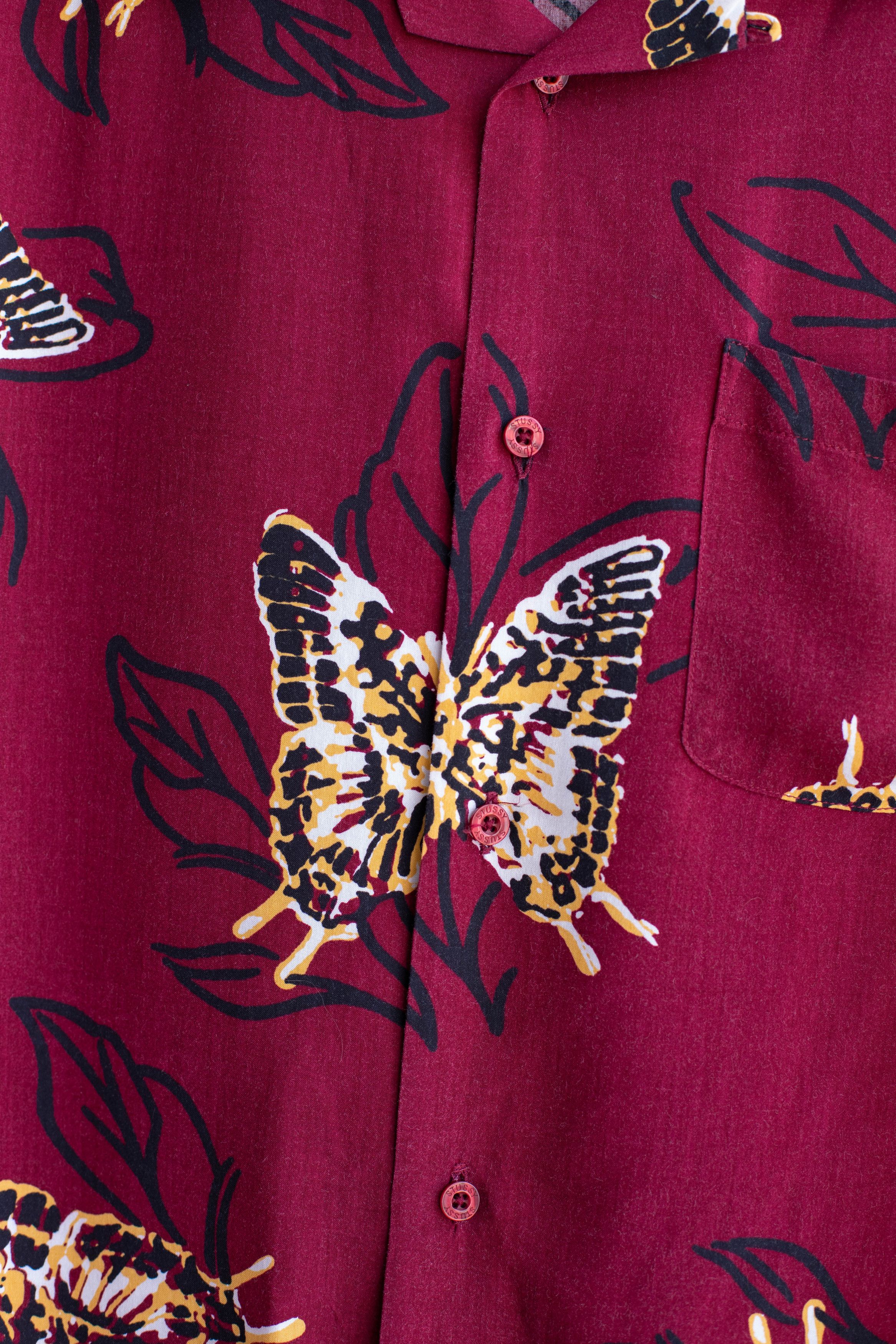 Stussy STUSSY BUTTERFLY L/S SHIRT Size US M / EU 48-50 / 2 - 2 Thumbnail