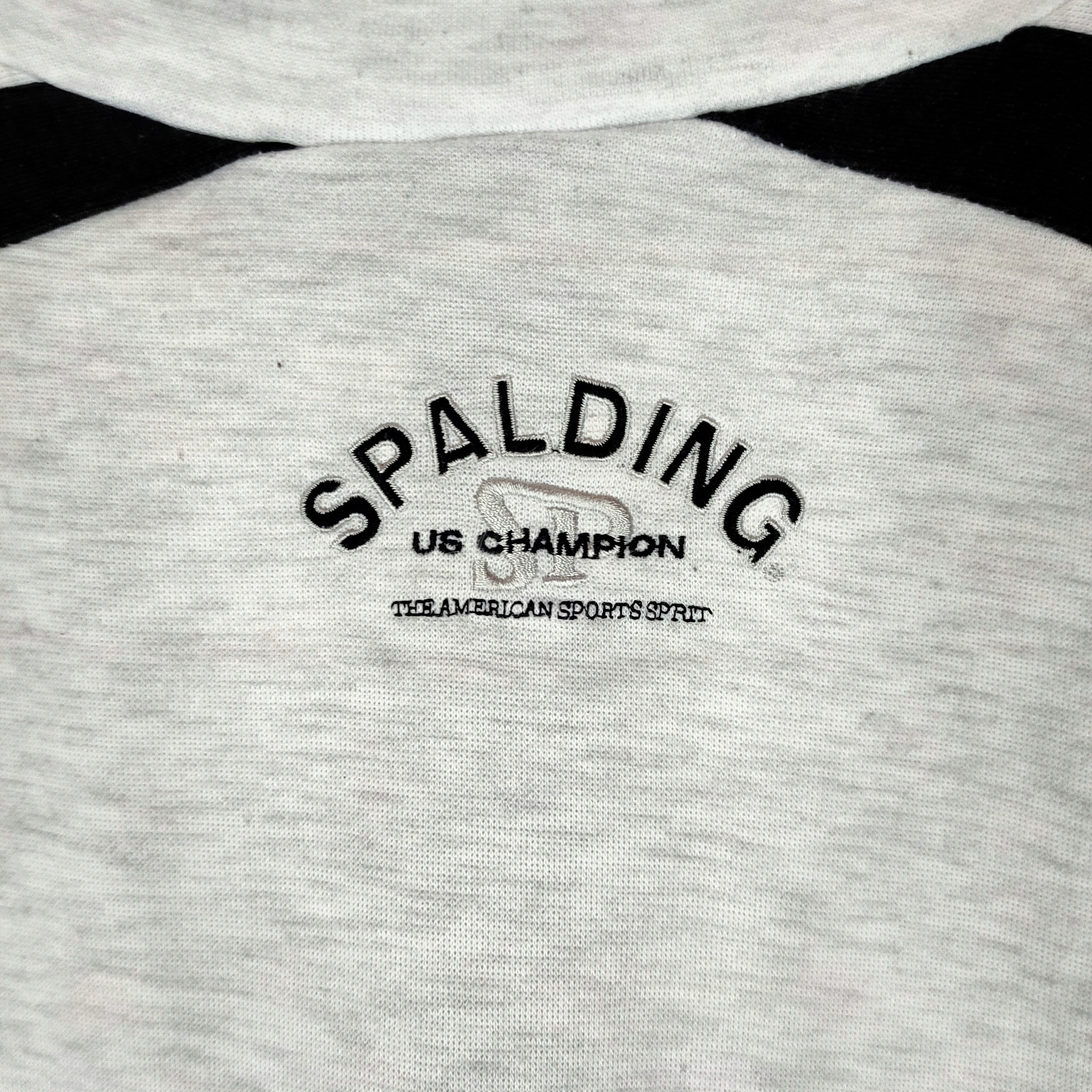 Rap Tees Vintage SPALDING Big Embroidery SpellOut Hip Hop Sweater Size US L / EU 52-54 / 3 - 8 Thumbnail