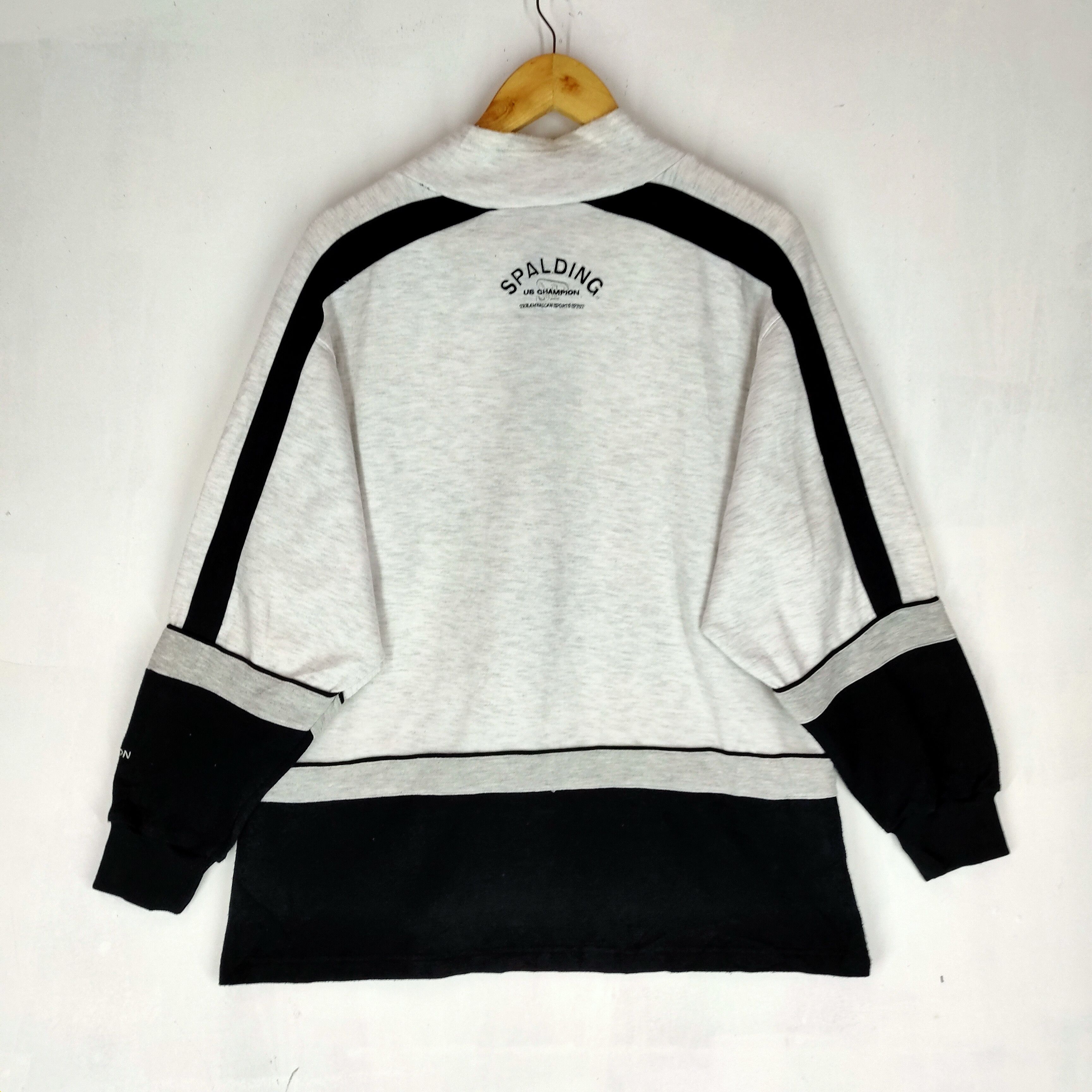 Rap Tees Vintage SPALDING Big Embroidery SpellOut Hip Hop Sweater Size US L / EU 52-54 / 3 - 9 Thumbnail