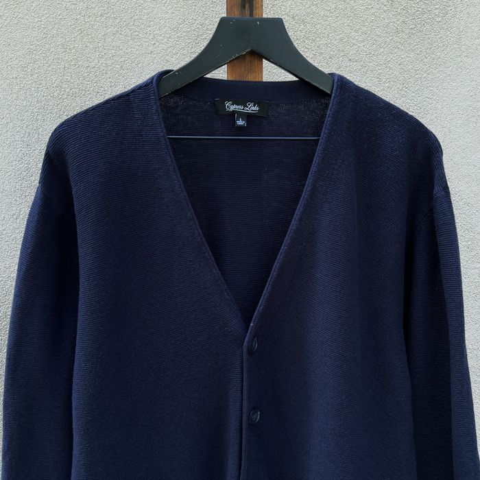 Vintage Vintage Cypress Links Navy Blue Blend Cardigan Sweater | Grailed