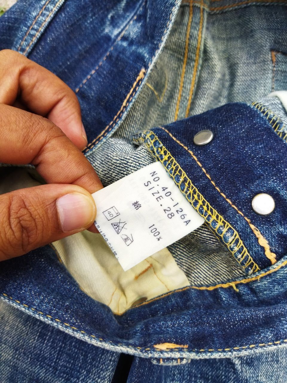 Spellbound Spellbound Japan Distressed Blue Jeans - Size 28 Size US 31 - 6 Thumbnail