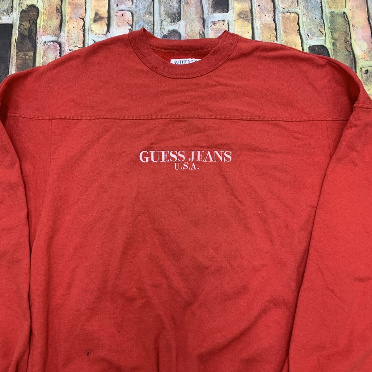 Guess × Vintage Vintage Guess sweatshirt Size US XL / EU 56 / 4 - 3 Thumbnail