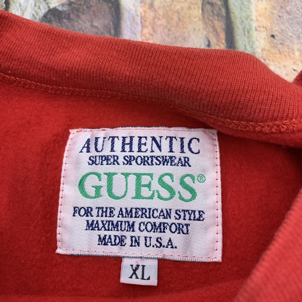Guess × Vintage Vintage Guess sweatshirt Size US XL / EU 56 / 4 - 4 Thumbnail