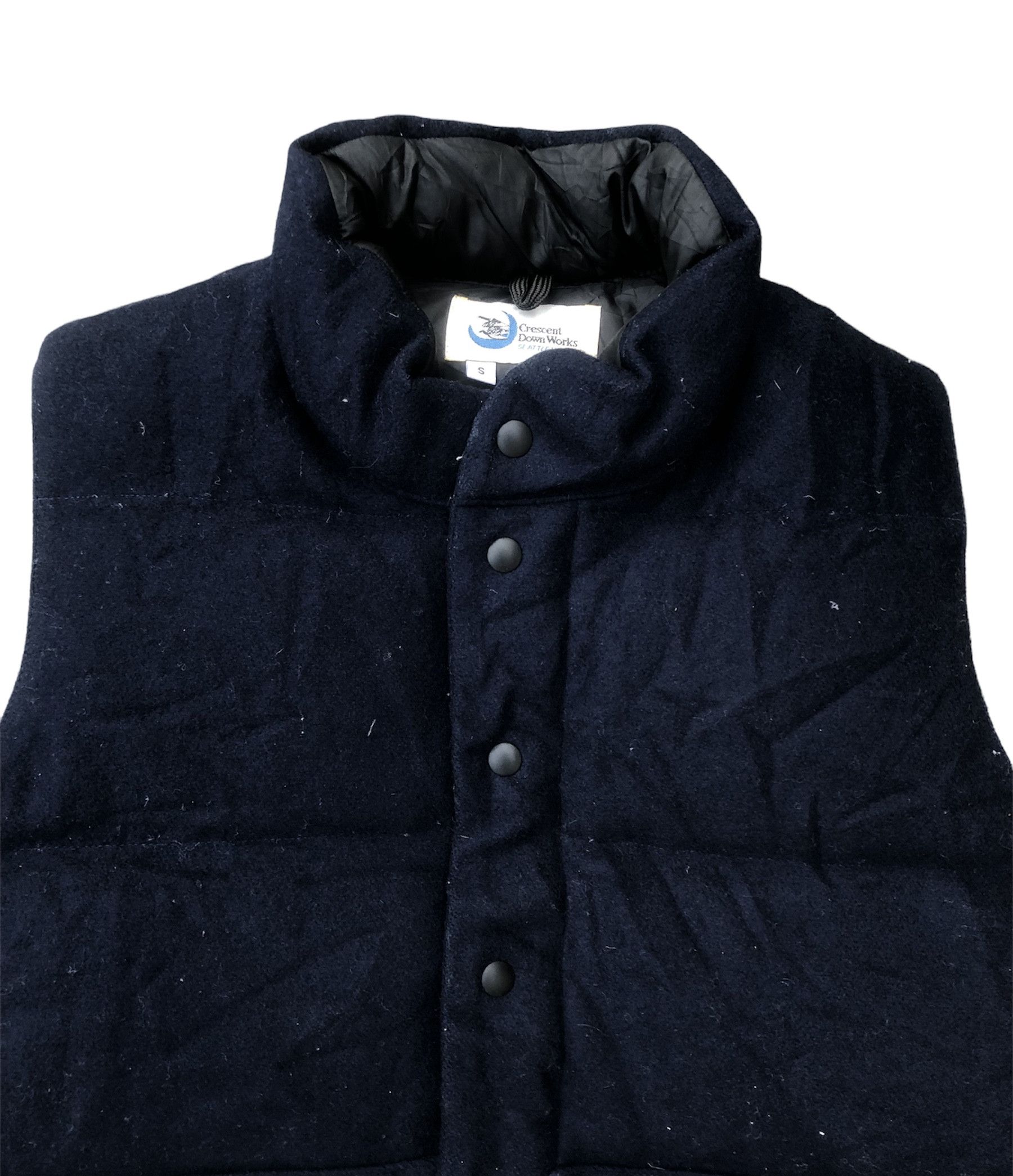 Crescent Down Works CRESCENT DOWN WORKS Wool Puffer Down Padded Vest Jacket Size US S / EU 44-46 / 1 - 2 Thumbnail