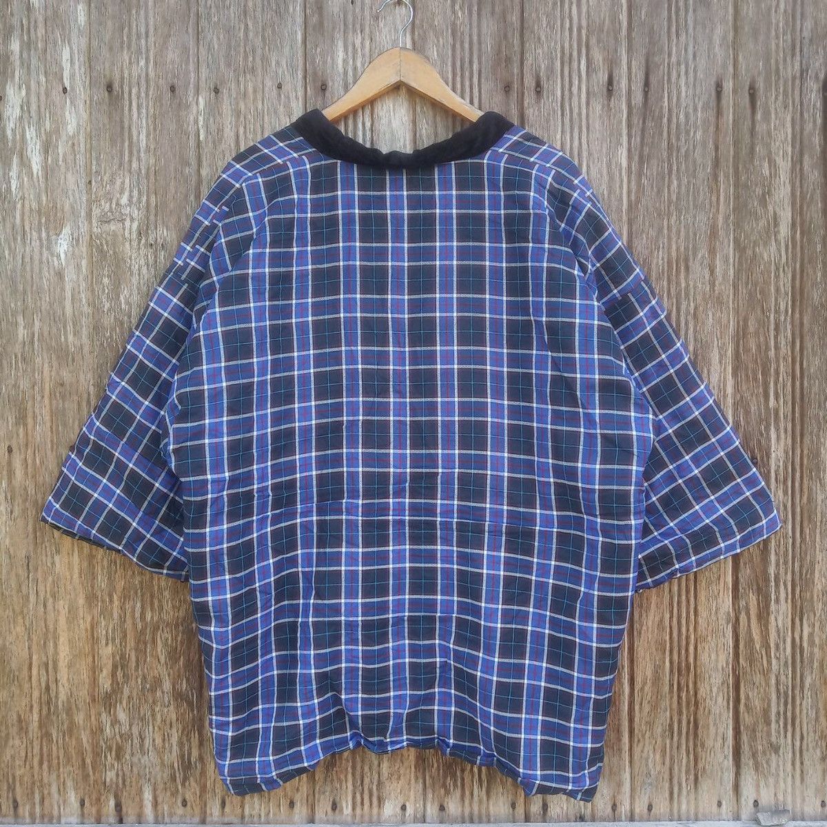 Japanese Brand Rare!! Blue Checkered Japanese Kimono Japan Size US M / EU 48-50 / 2 - 2 Thumbnail