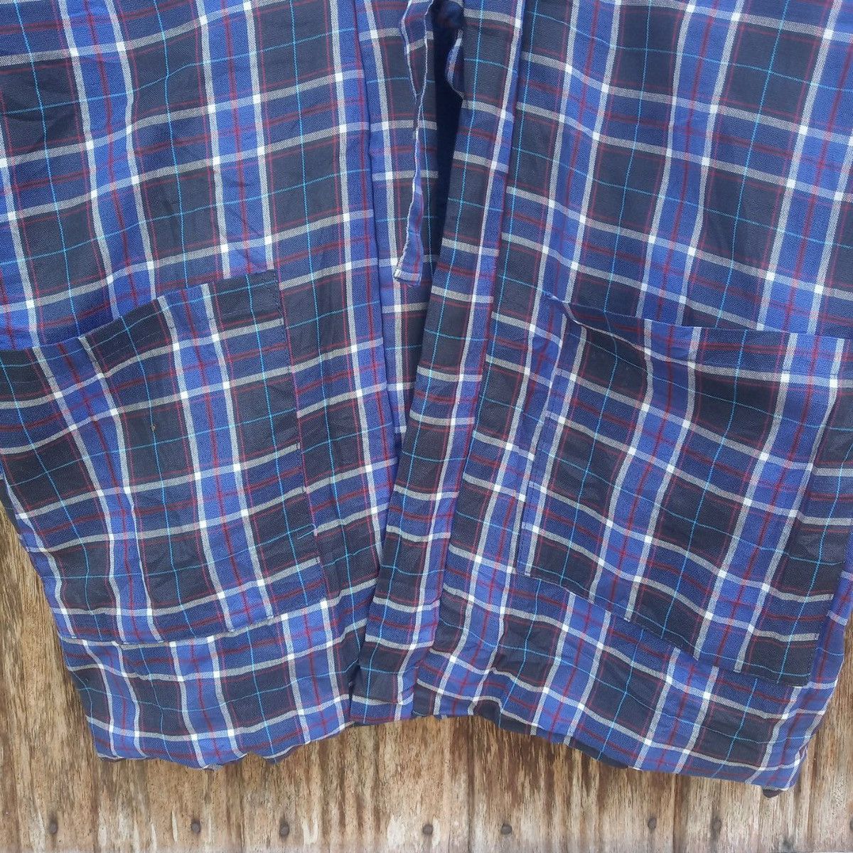 Japanese Brand Rare!! Blue Checkered Japanese Kimono Japan Size US M / EU 48-50 / 2 - 4 Thumbnail