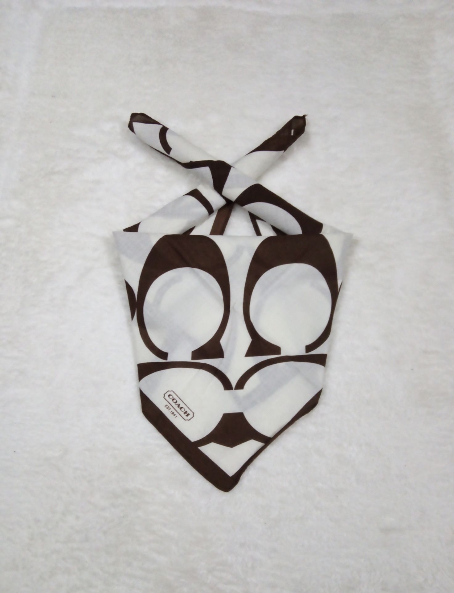 Coach Coach Big logo print handkerchief bandana neckerchief Size ONE SIZE - 1 Thumbnail