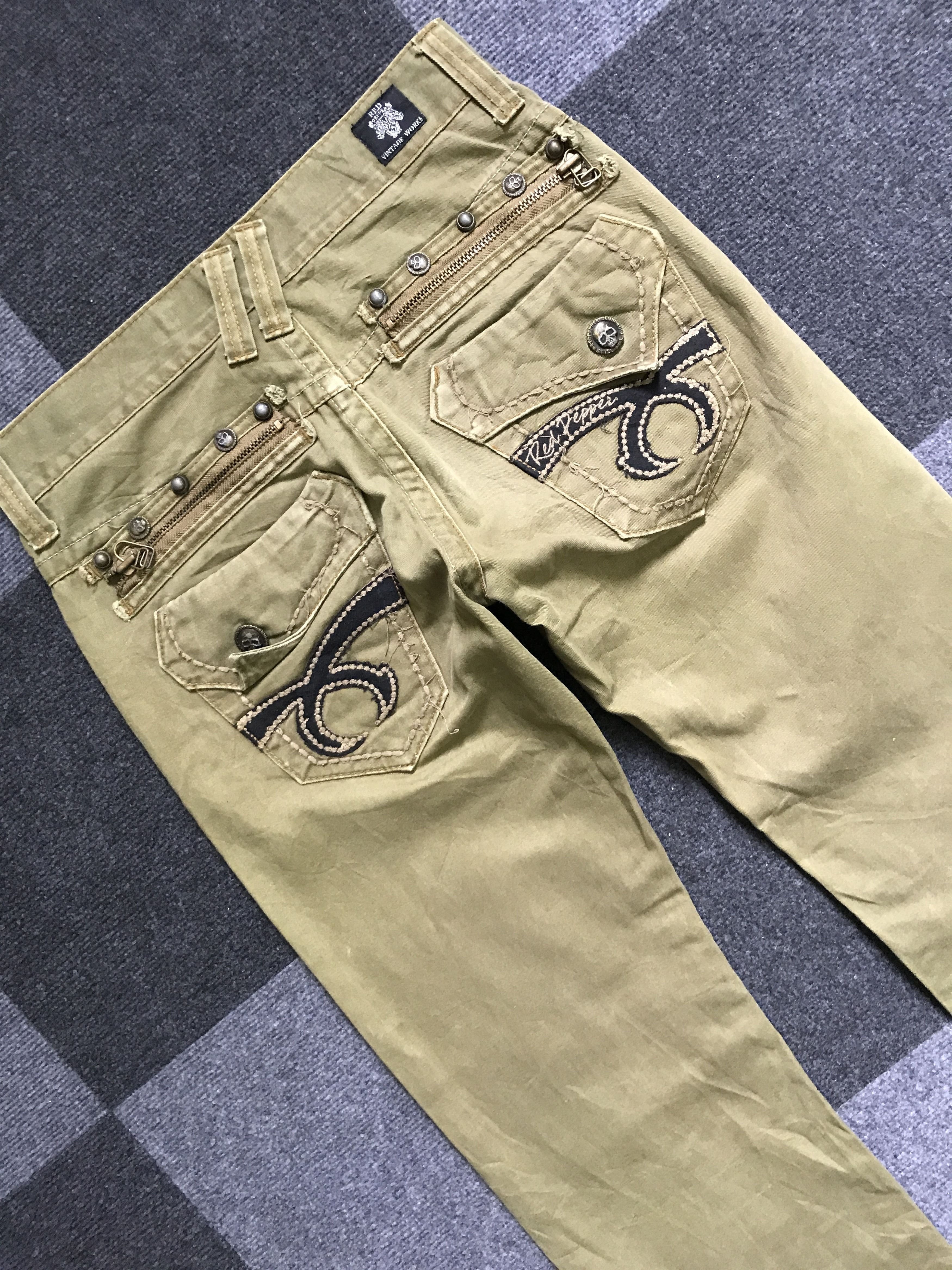 Japanese Brand × Seditionaries P39 RED PEPPER Japan Low Rise Skull Spike Pant Size US 30 / EU 46 - 10 Thumbnail