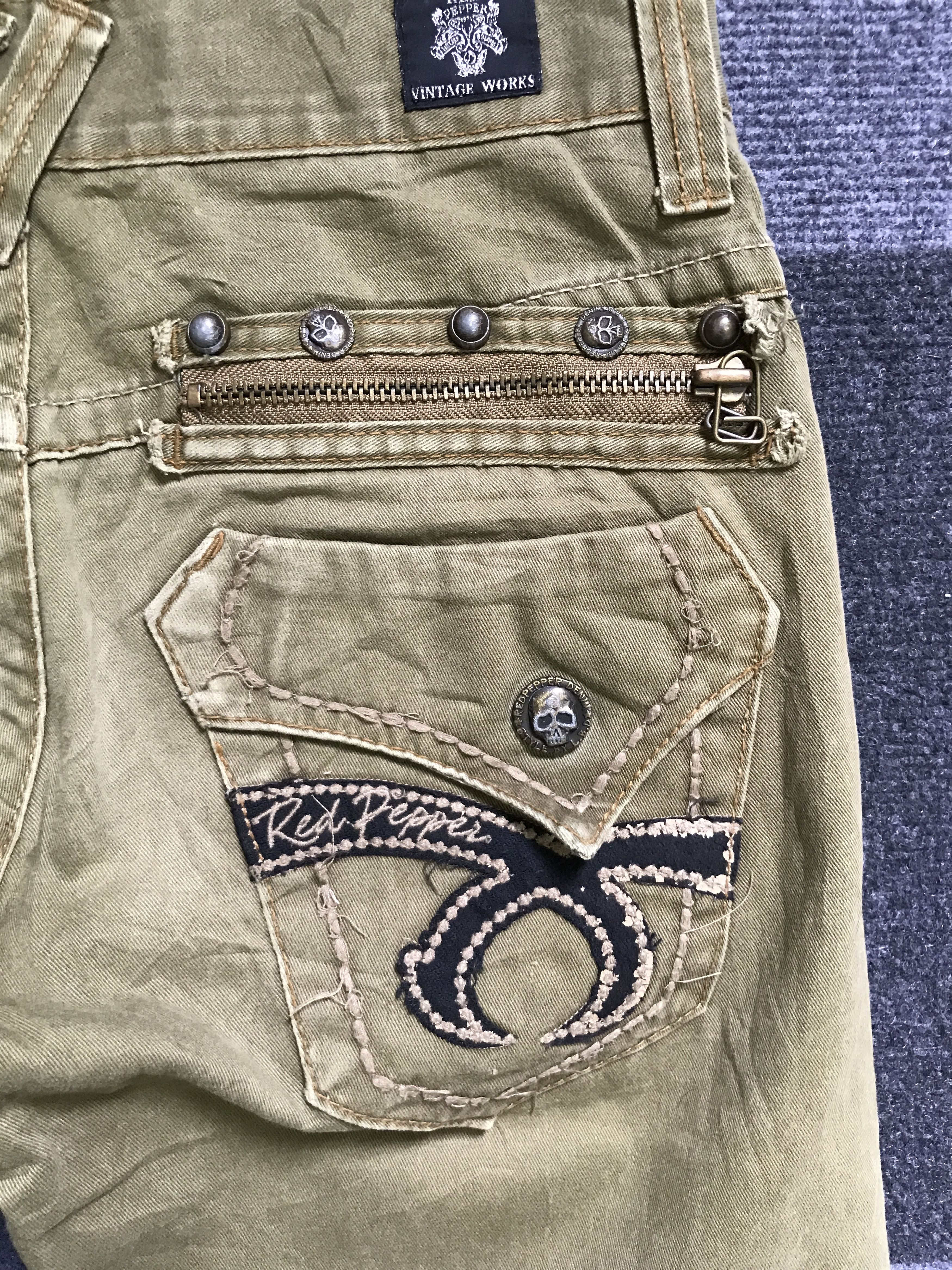 Japanese Brand × Seditionaries P39 RED PEPPER Japan Low Rise Skull Spike Pant Size US 30 / EU 46 - 12 Thumbnail