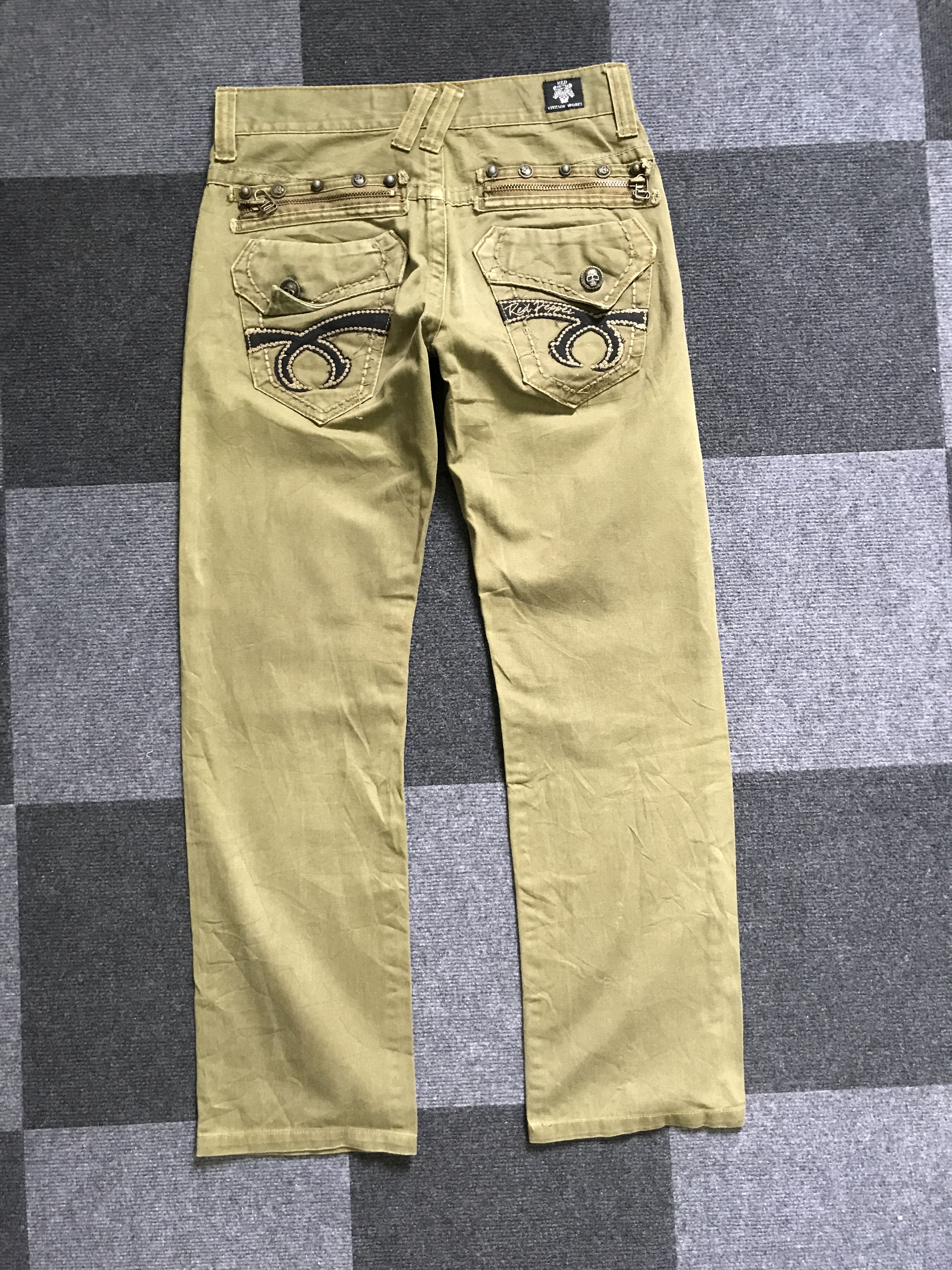 Japanese Brand × Seditionaries P39 RED PEPPER Japan Low Rise Skull Spike Pant Size US 30 / EU 46 - 9 Thumbnail