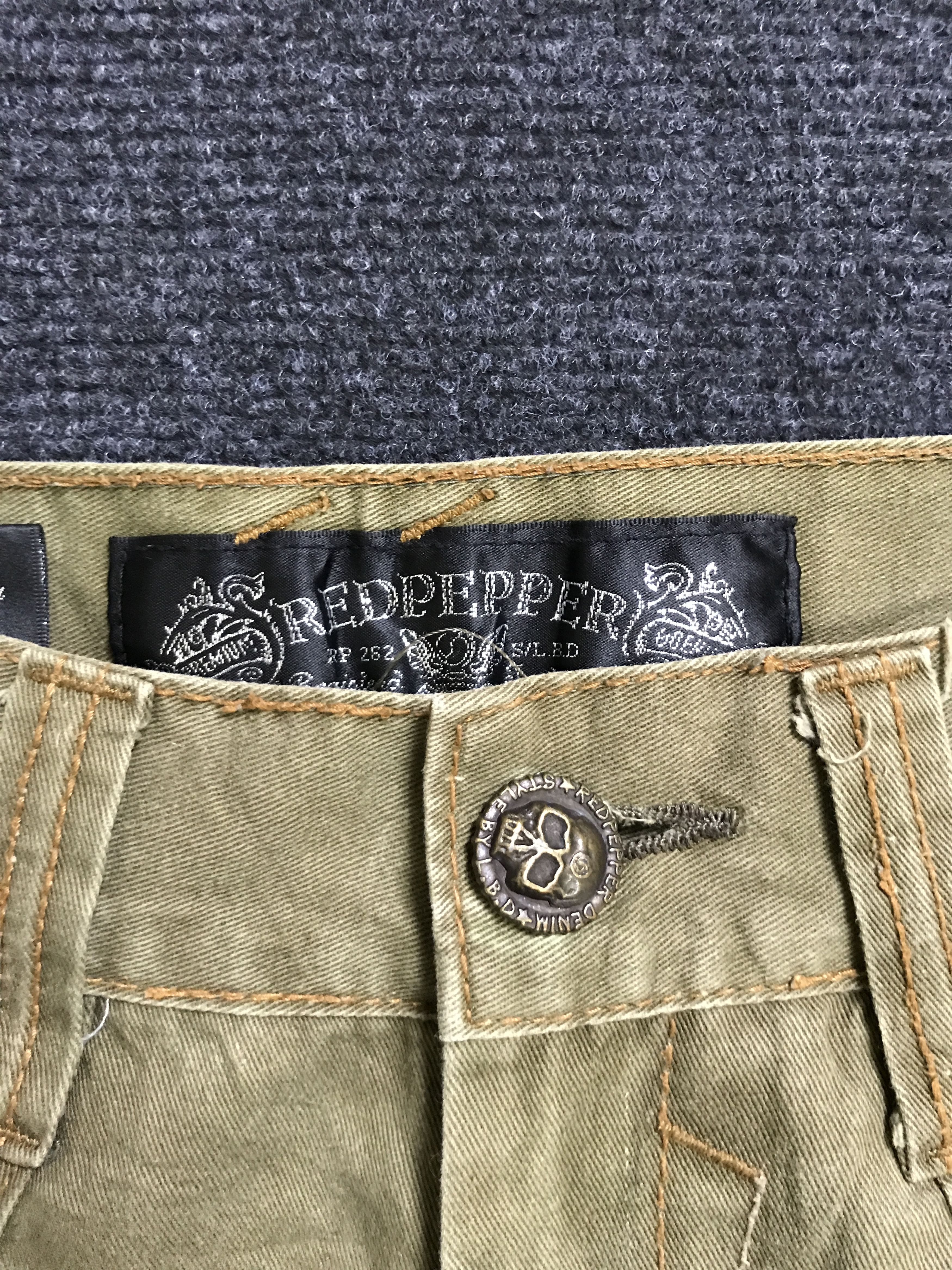 Japanese Brand × Seditionaries P39 RED PEPPER Japan Low Rise Skull Spike Pant Size US 30 / EU 46 - 7 Thumbnail