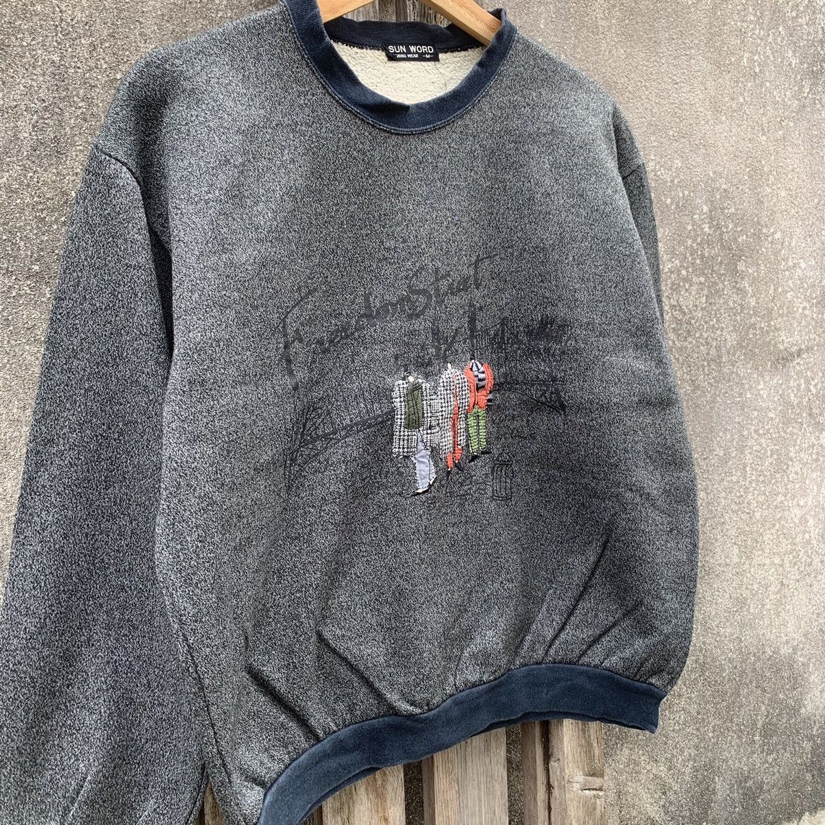 Japanese Brand Japanese Vintage Crewneck Freedom Street Sweater Pullover Size US M / EU 48-50 / 2 - 2 Thumbnail