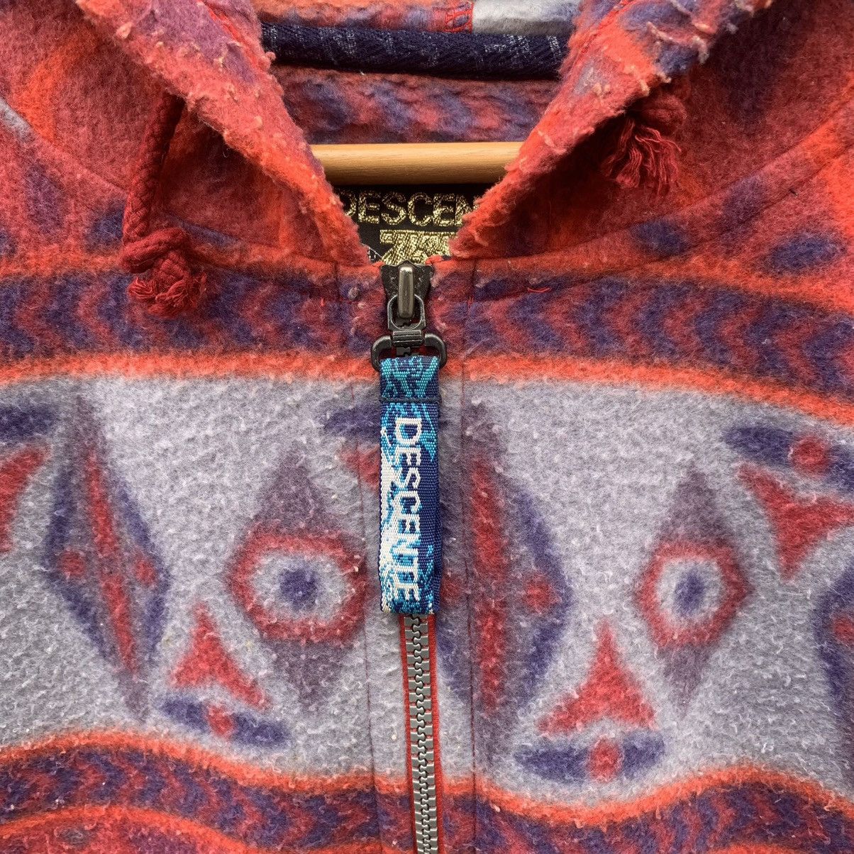 Art Comes First × Descente × Japanese Brand Vintage Descente Quarter Zips Baggy Tribal Design Sweater Size US XL / EU 56 / 4 - 4 Thumbnail