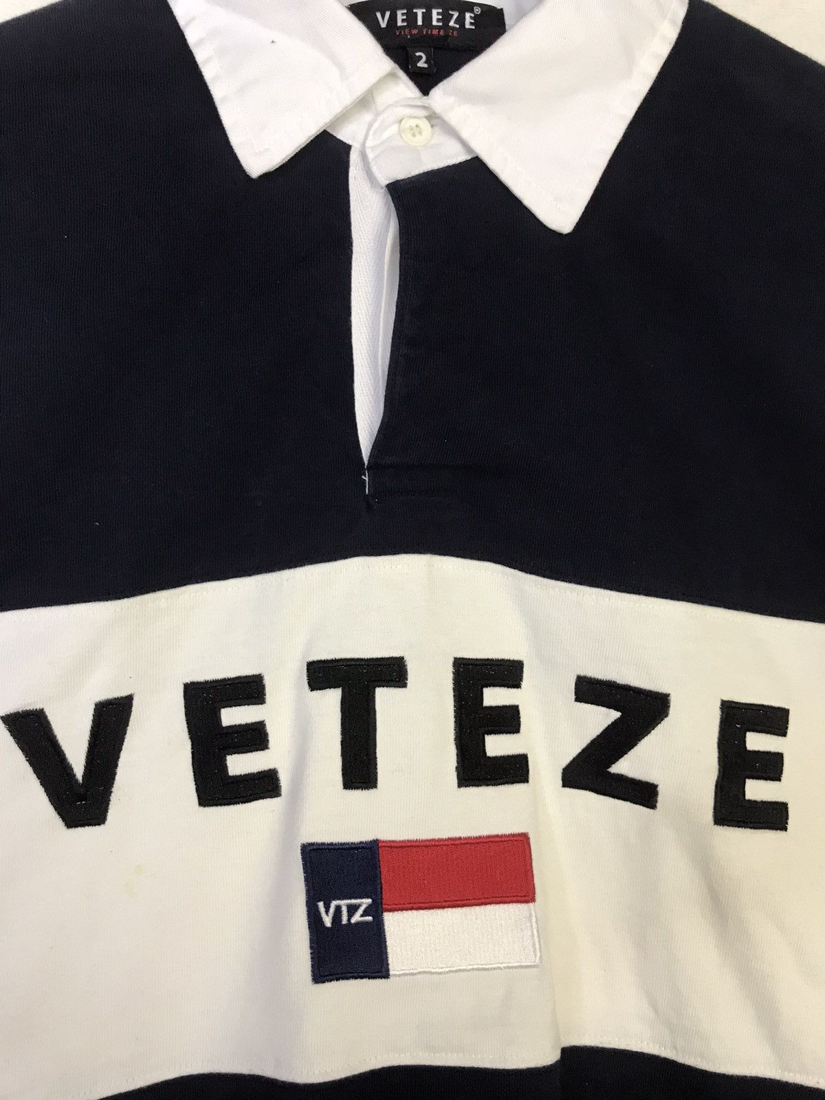Japanese Brand Veteze View Time Ze Polo Rugby Shirt Size US L / EU 52-54 / 3 - 4 Thumbnail