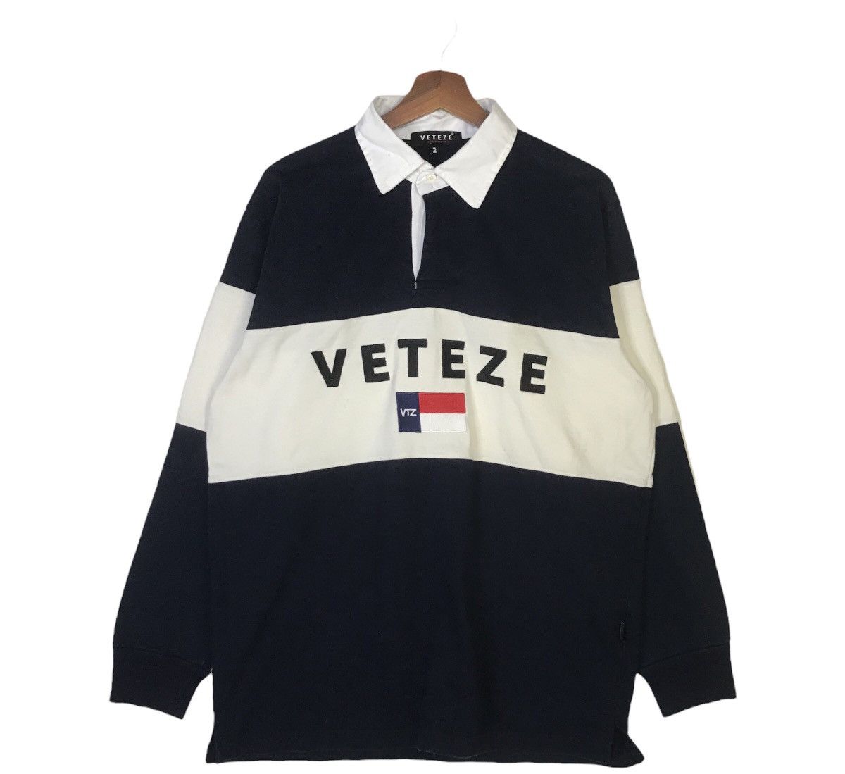 Japanese Brand Veteze View Time Ze Polo Rugby Shirt Size US L / EU 52-54 / 3 - 1 Thumbnail