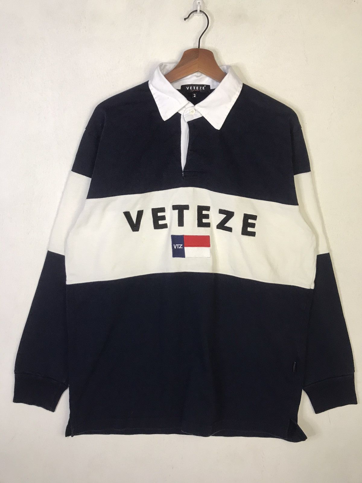 Japanese Brand Veteze View Time Ze Polo Rugby Shirt Size US L / EU 52-54 / 3 - 2 Thumbnail