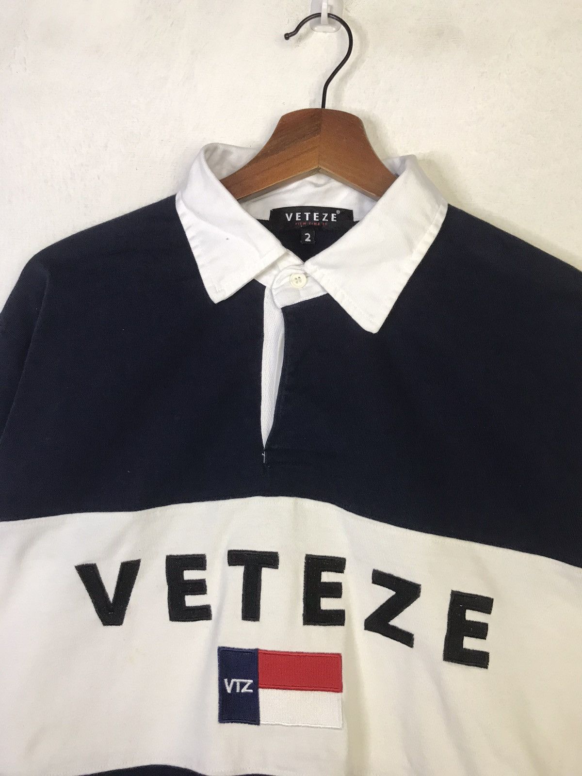 Japanese Brand Veteze View Time Ze Polo Rugby Shirt Size US L / EU 52-54 / 3 - 3 Thumbnail
