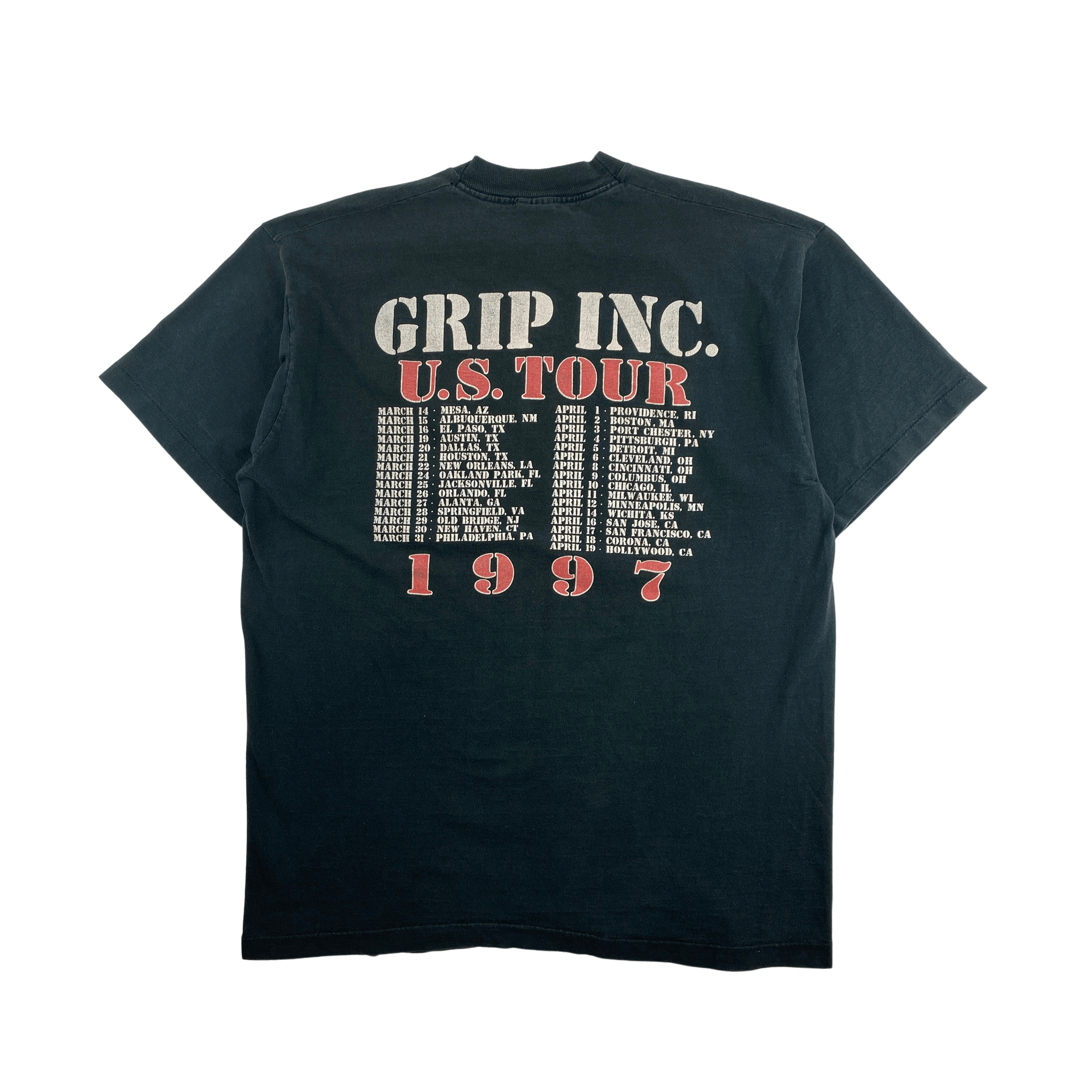 Band Tees × Vintage Grip Inc. 1997 Nemesis U.S. Tour T-Shirt Size US XL / EU 56 / 4 - 3 Thumbnail