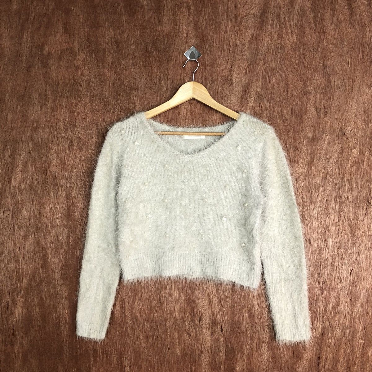 Japanese Brand Cecil Mc Bee Mohair Fur Knitwear #0461 Size US M / EU 48-50 / 2 - 2 Thumbnail