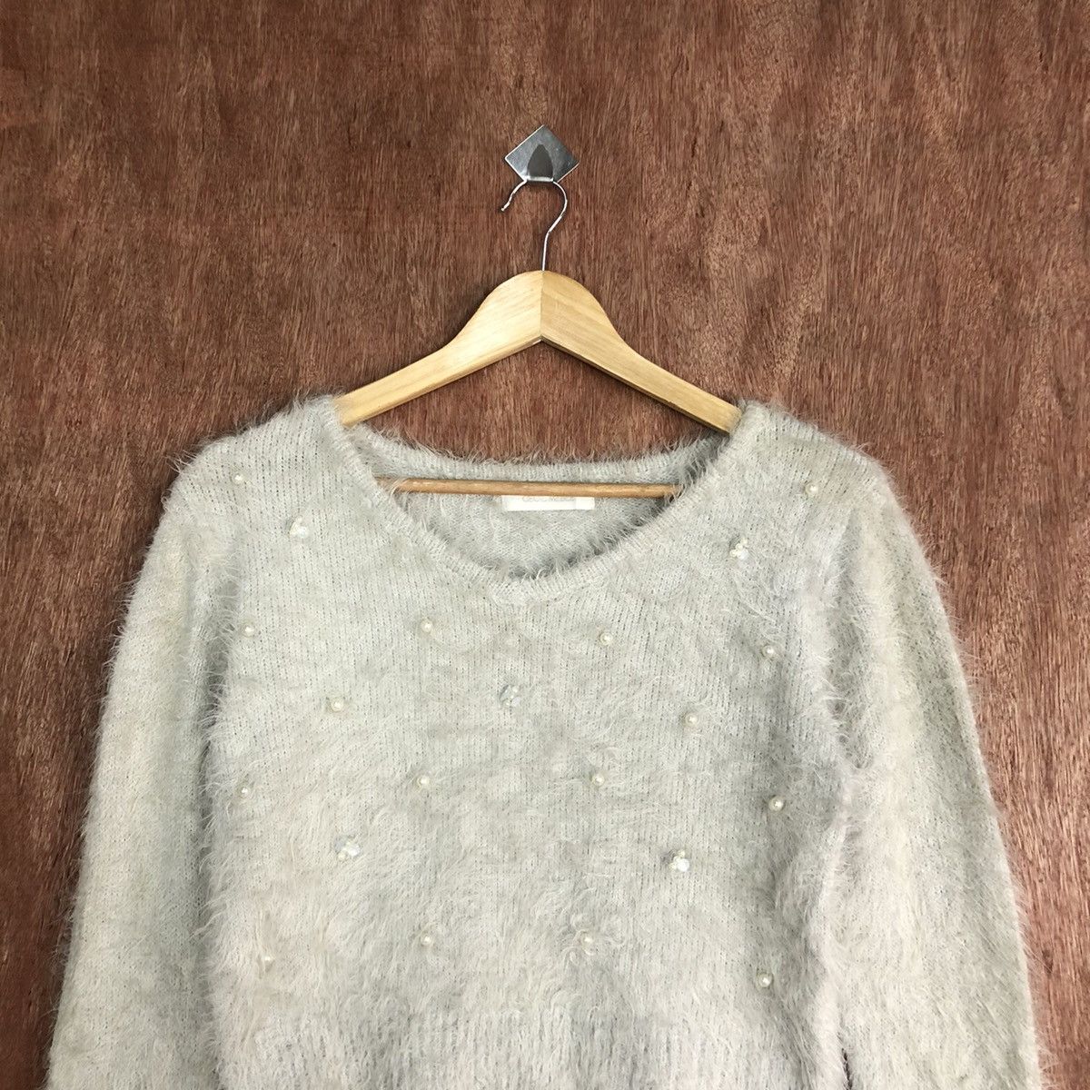 Japanese Brand Cecil Mc Bee Mohair Fur Knitwear #0461 Size US M / EU 48-50 / 2 - 4 Thumbnail
