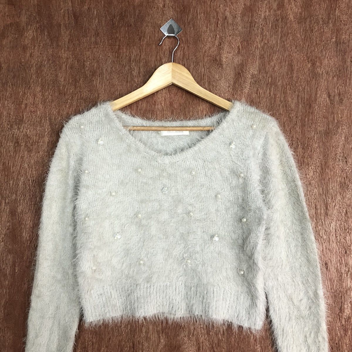 Japanese Brand Cecil Mc Bee Mohair Fur Knitwear #0461 Size US M / EU 48-50 / 2 - 8 Thumbnail
