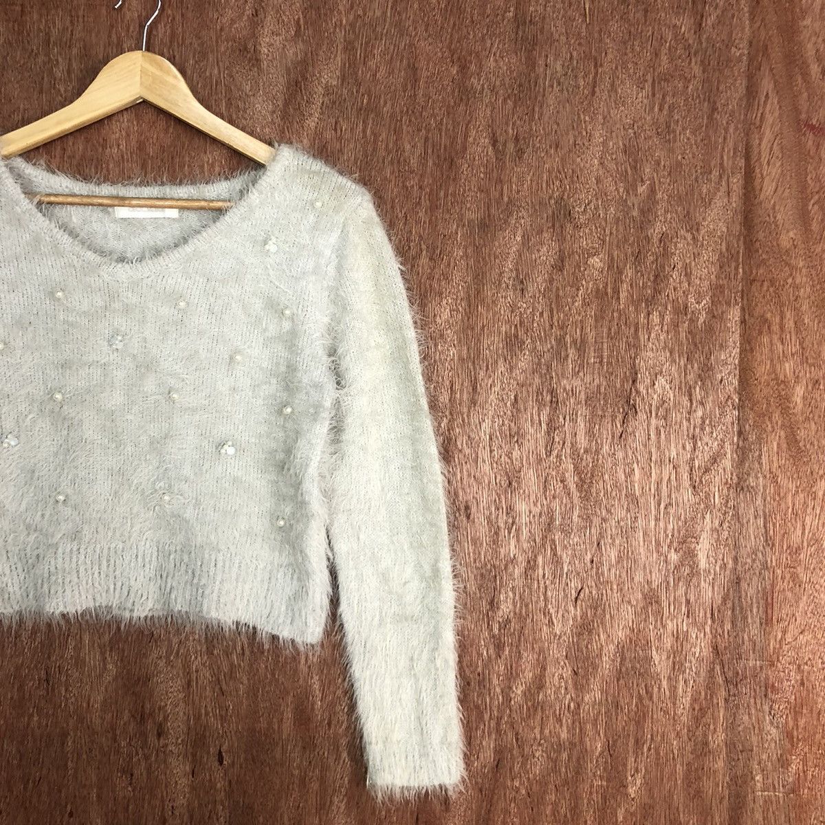 Japanese Brand Cecil Mc Bee Mohair Fur Knitwear #0461 Size US M / EU 48-50 / 2 - 5 Thumbnail
