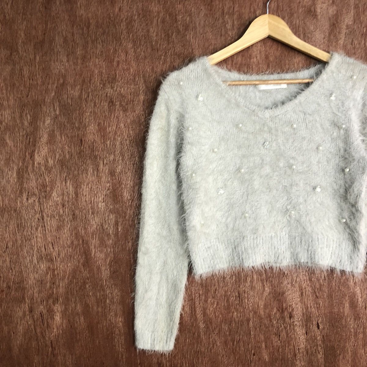 Japanese Brand Cecil Mc Bee Mohair Fur Knitwear #0461 Size US M / EU 48-50 / 2 - 7 Thumbnail
