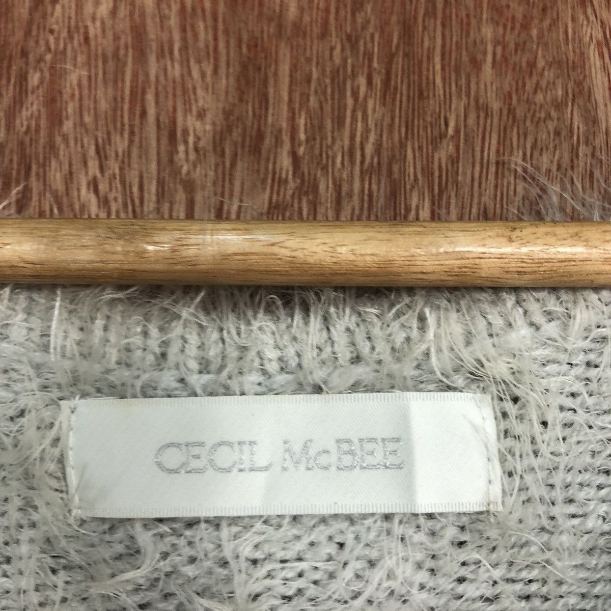 Japanese Brand Cecil Mc Bee Mohair Fur Knitwear #0461 Size US M / EU 48-50 / 2 - 9 Thumbnail