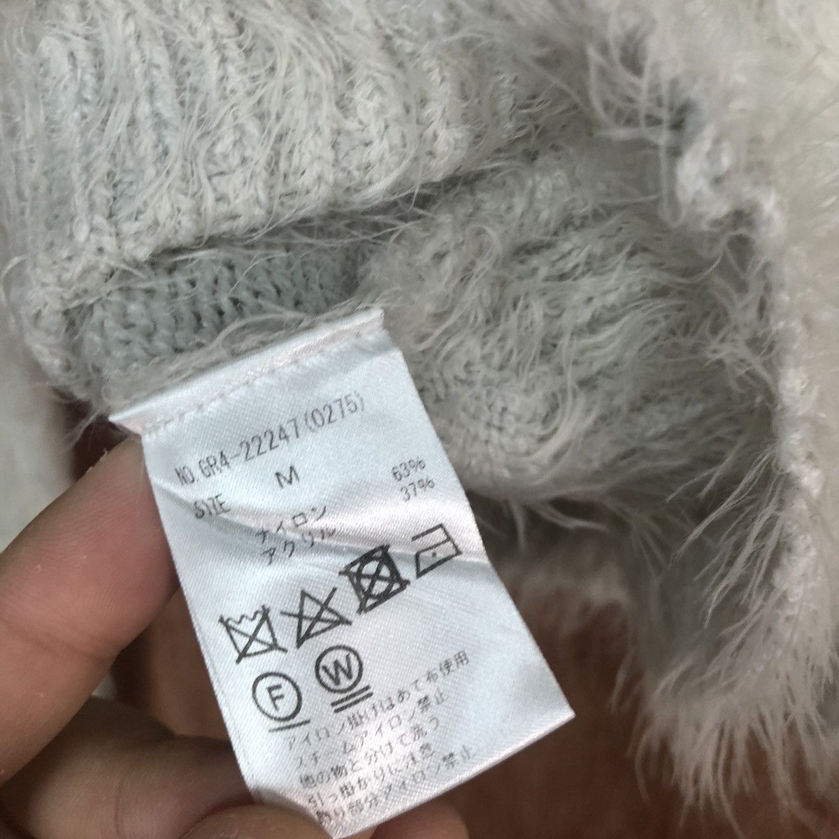 Japanese Brand Cecil Mc Bee Mohair Fur Knitwear #0461 Size US M / EU 48-50 / 2 - 13 Thumbnail