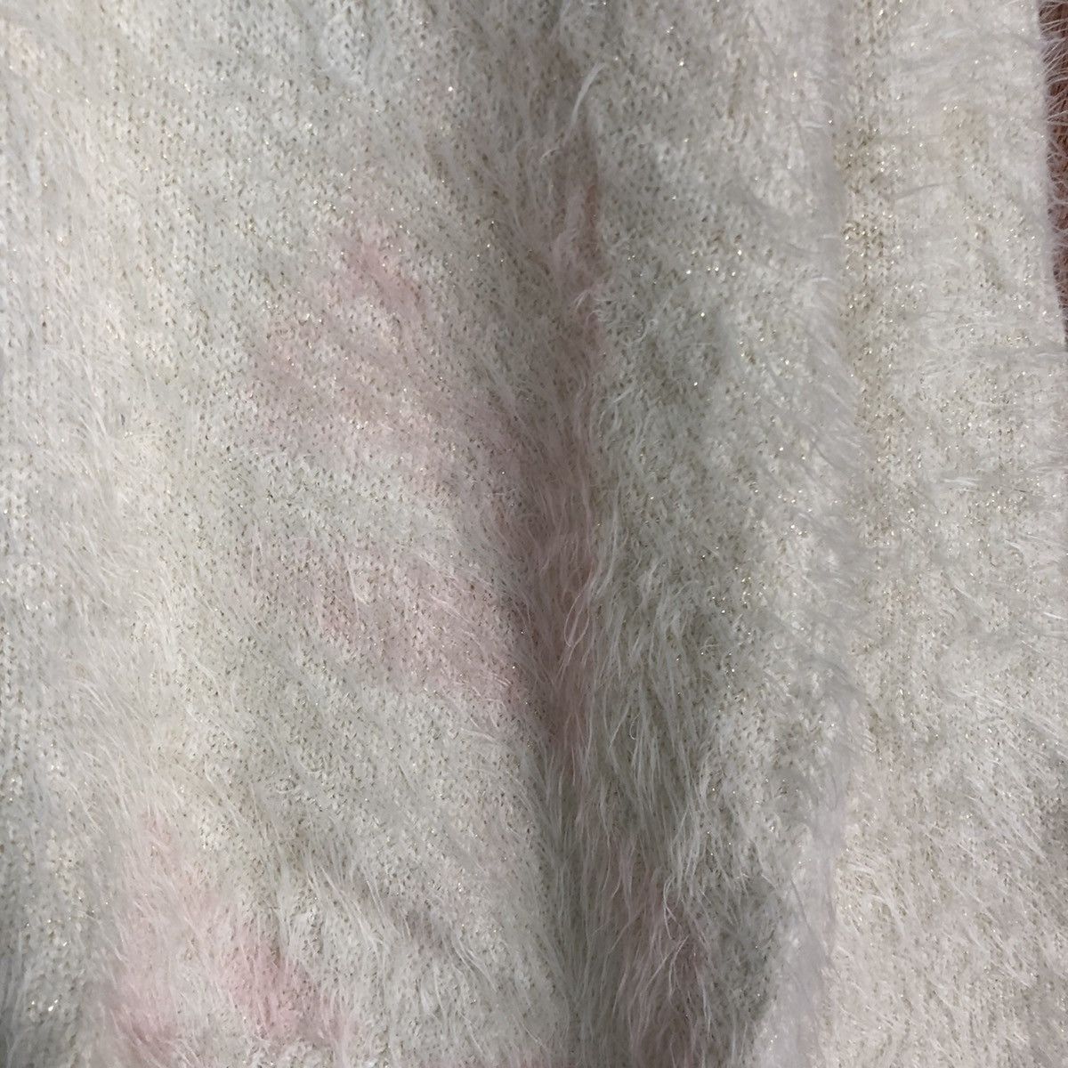 Homespun Knitwear × Japanese Brand Alpha Cubic White Mohair Fur Knitwear #0455 Size US M / EU 48-50 / 2 - 10 Thumbnail